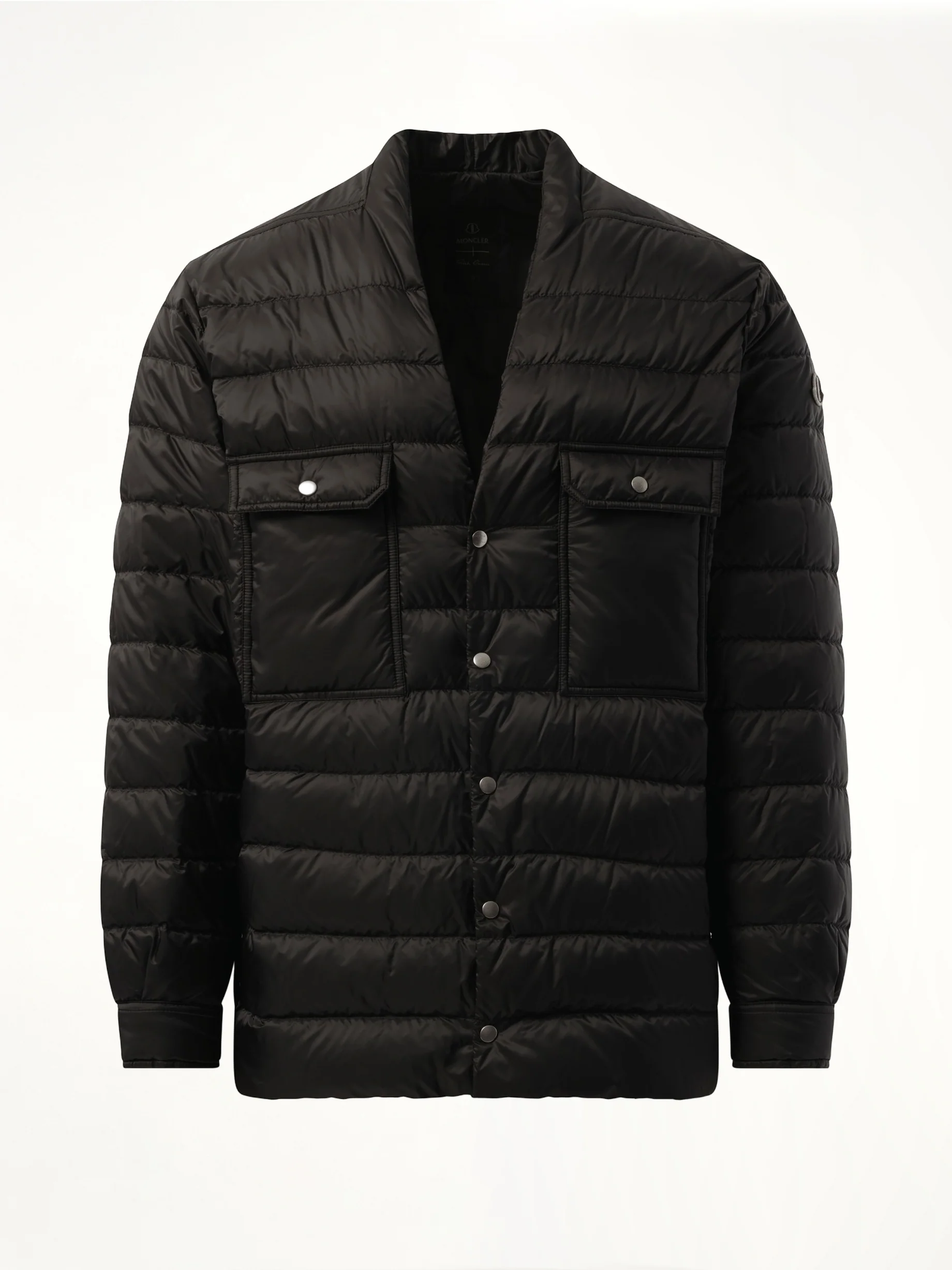 Rick Owens x Moncler Padded Outershirt in Black - Image 2