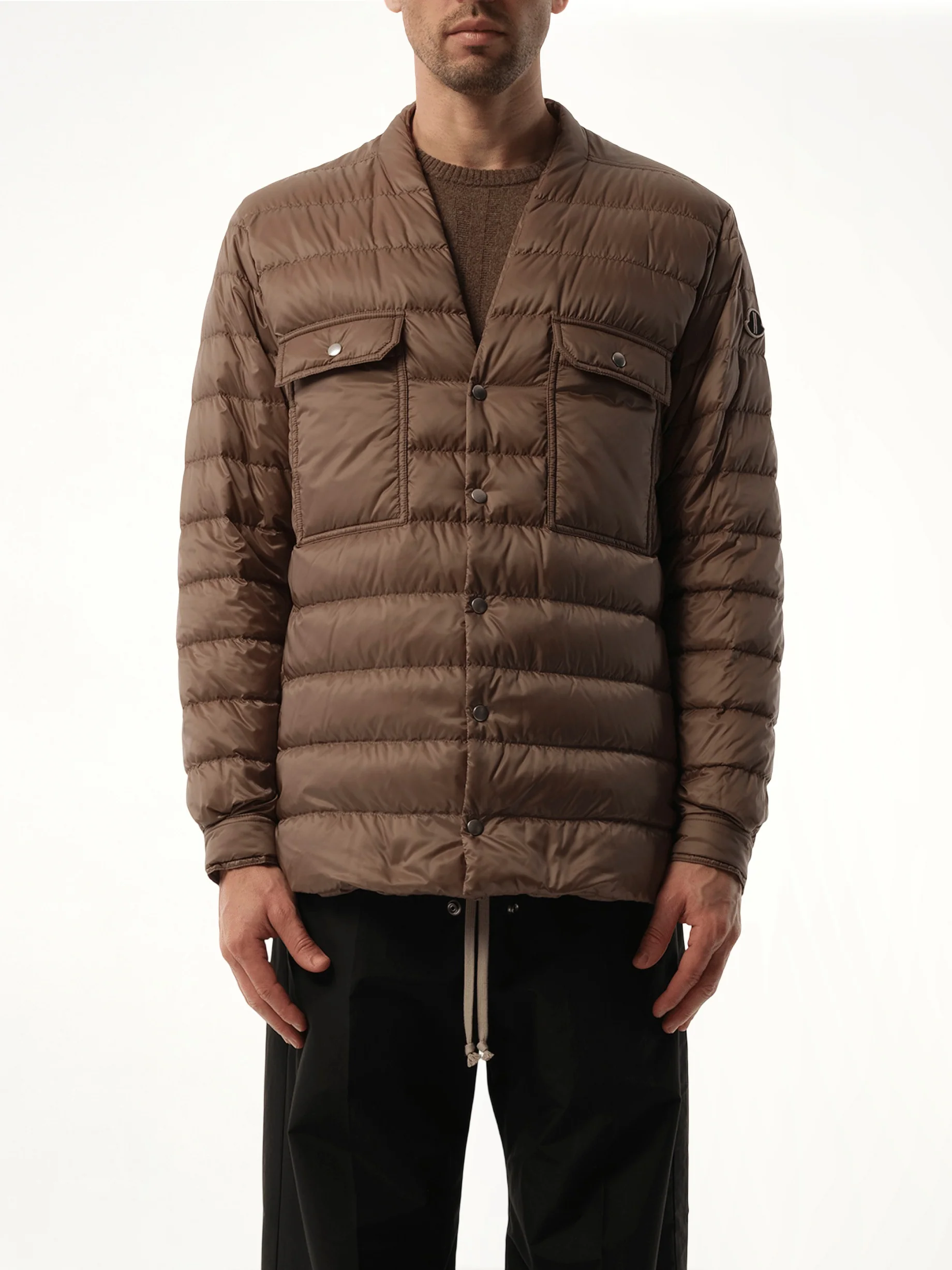 Rick Owens x Moncler Padded Outershirt in Dust