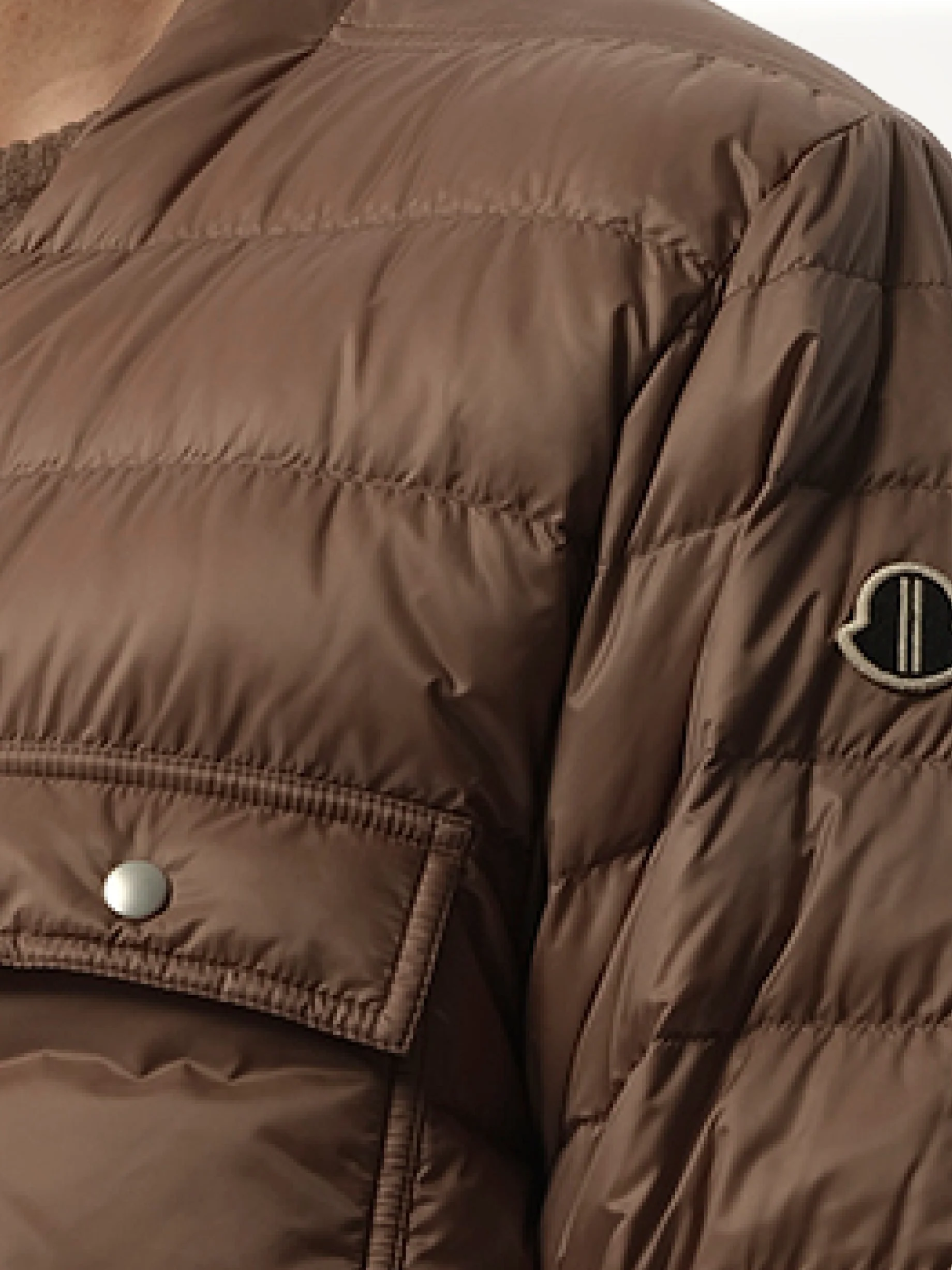 Rick Owens x Moncler Padded Outershirt in Dust - Image 3