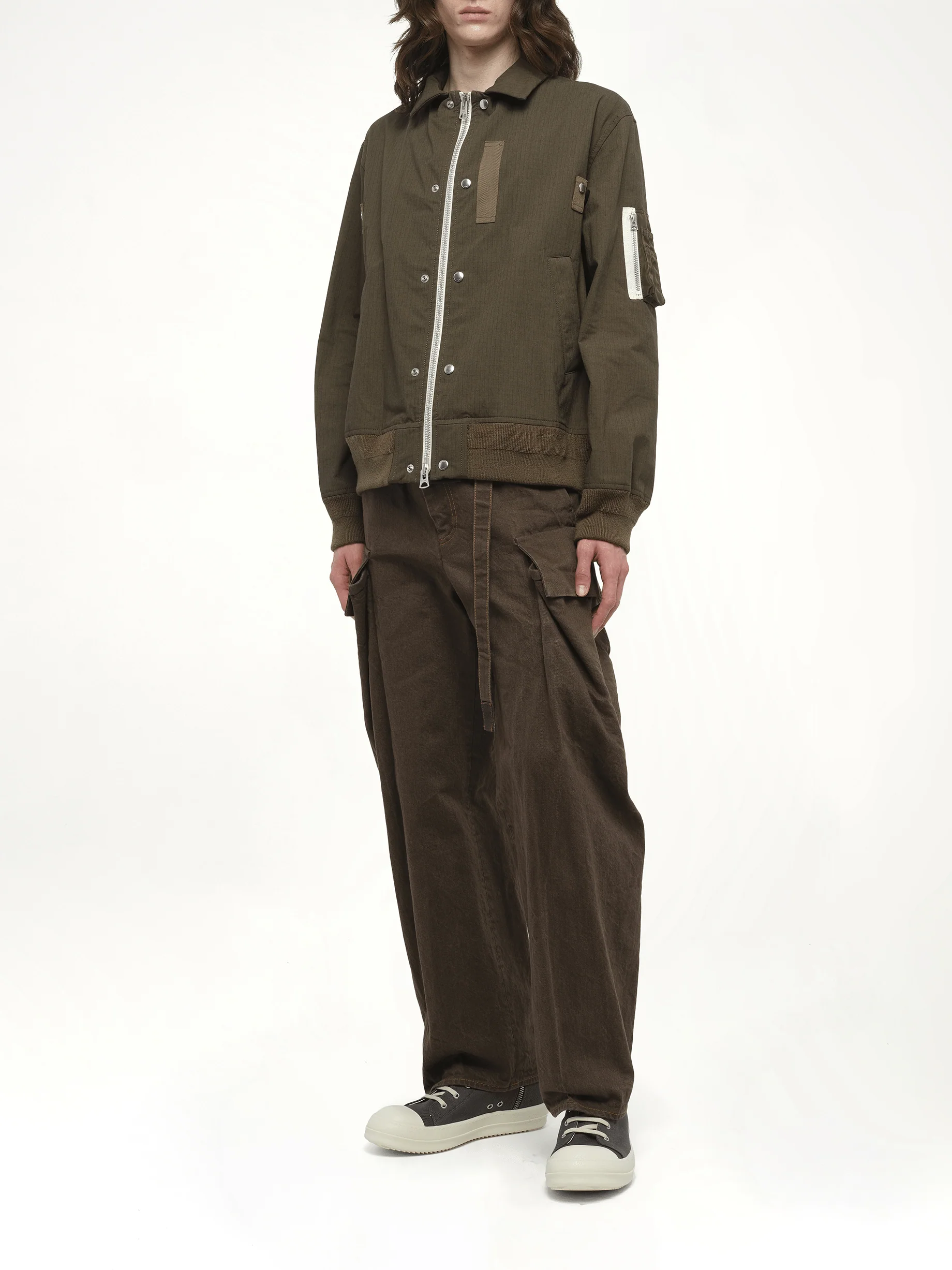 Rip Stop Blouson in Khaki - Image 4