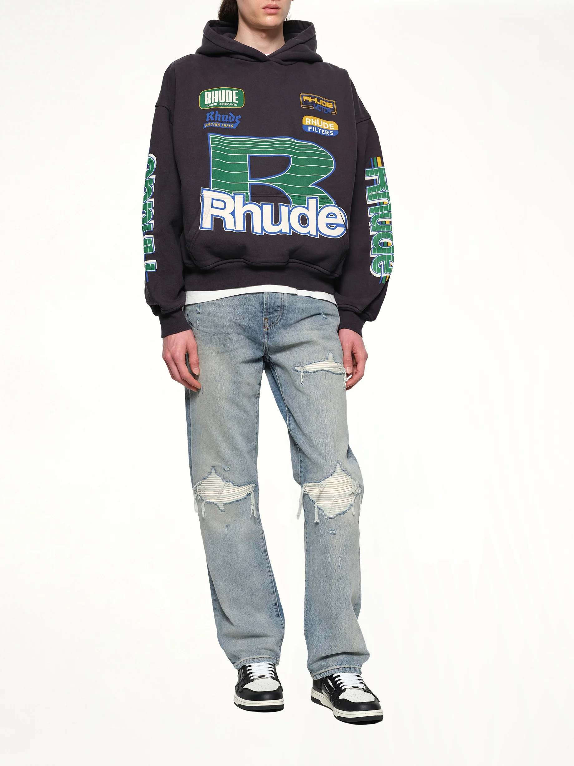 Roadway Racing Hoodie in Vintage Black - Image 4
