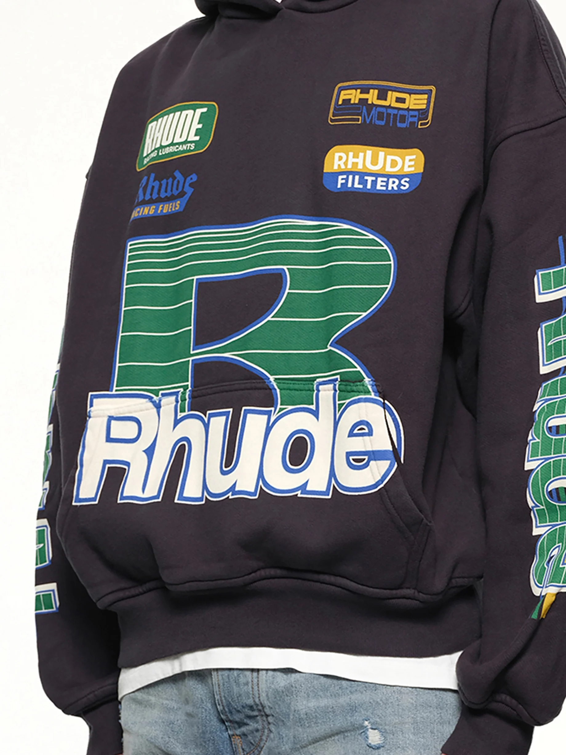 Roadway Racing Hoodie in Vintage Black - Image 5