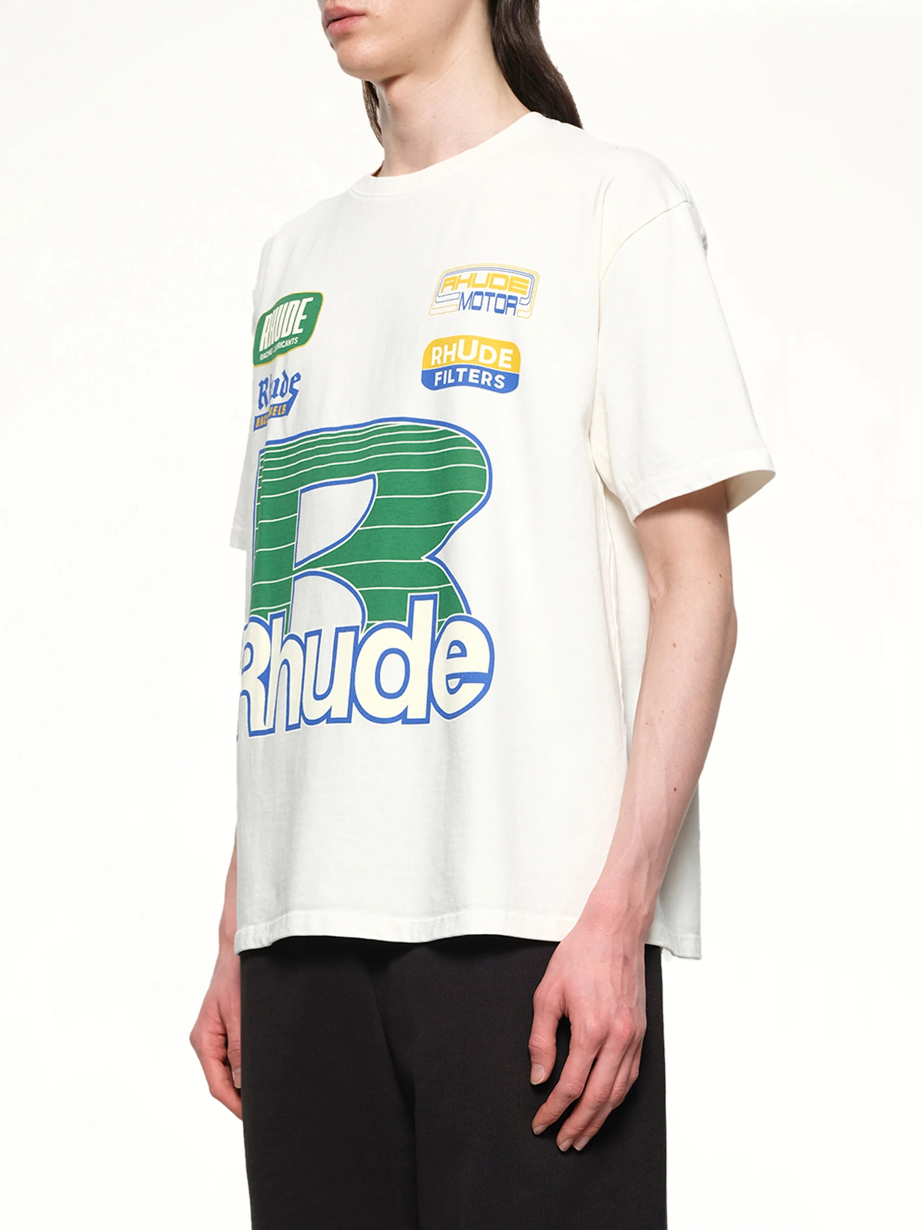 Roadway Racing T-Shirt in Vintage White - Image 3