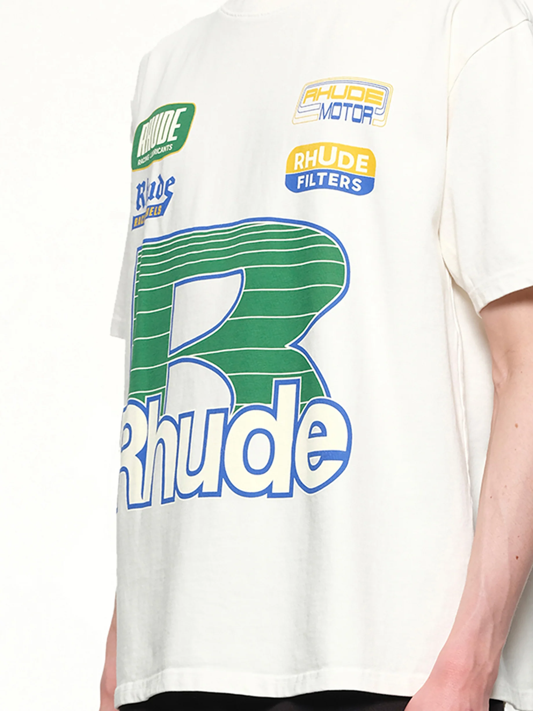 Roadway Racing T-Shirt in Vintage White - Image 6