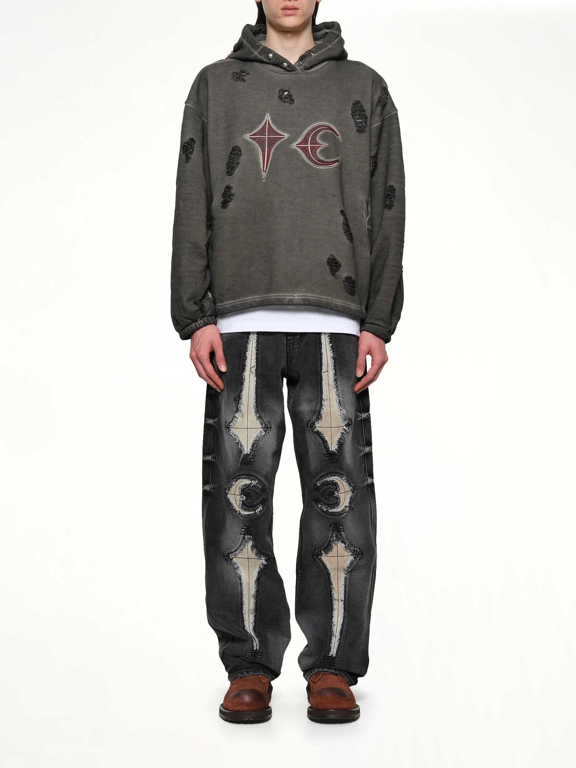 Rock Hoodie in Grey - Image 7