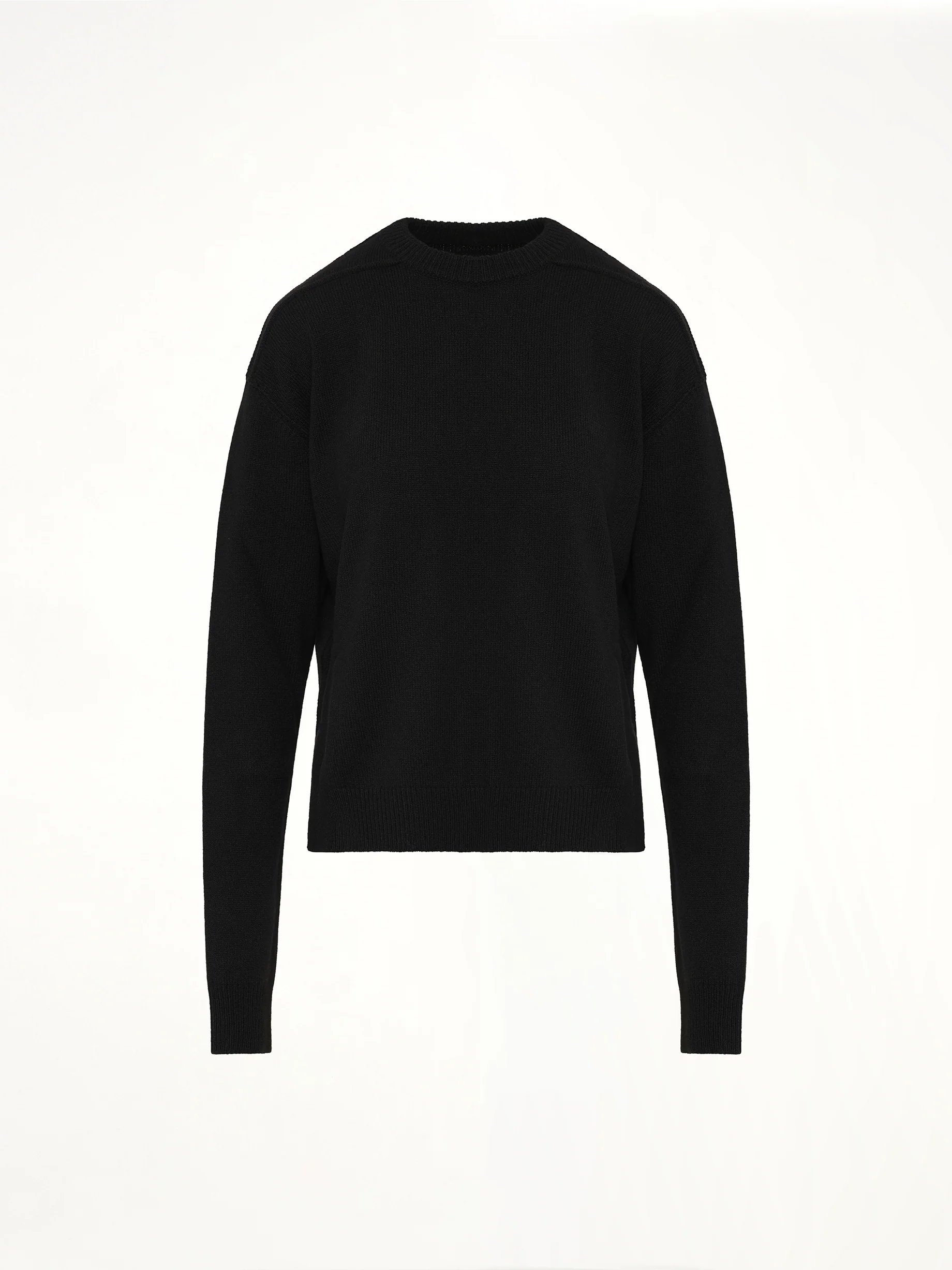 Round Neck Sweater in Black - Image 2