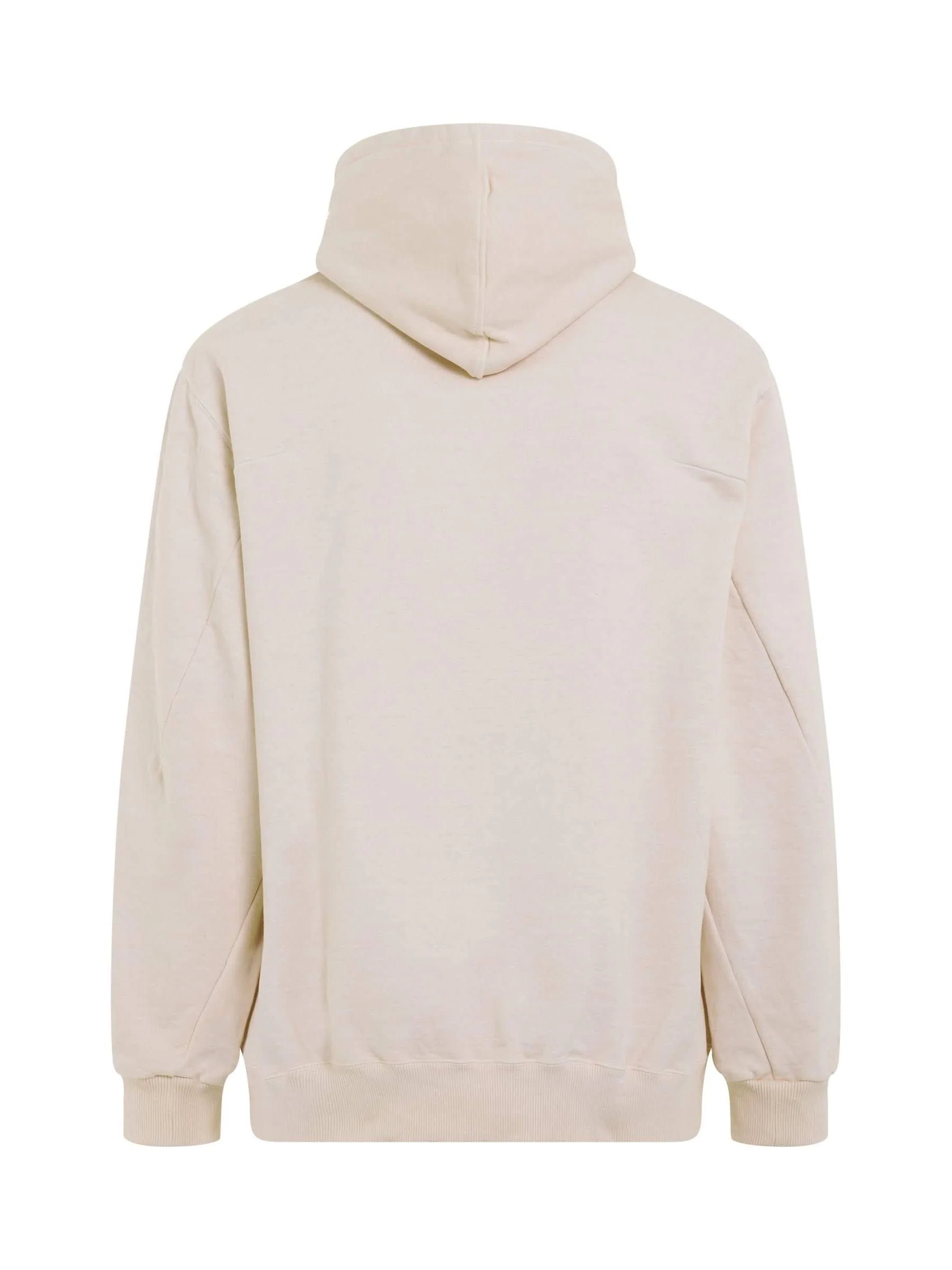 Rust Embroidery Hoodie in Ivory - Image 4