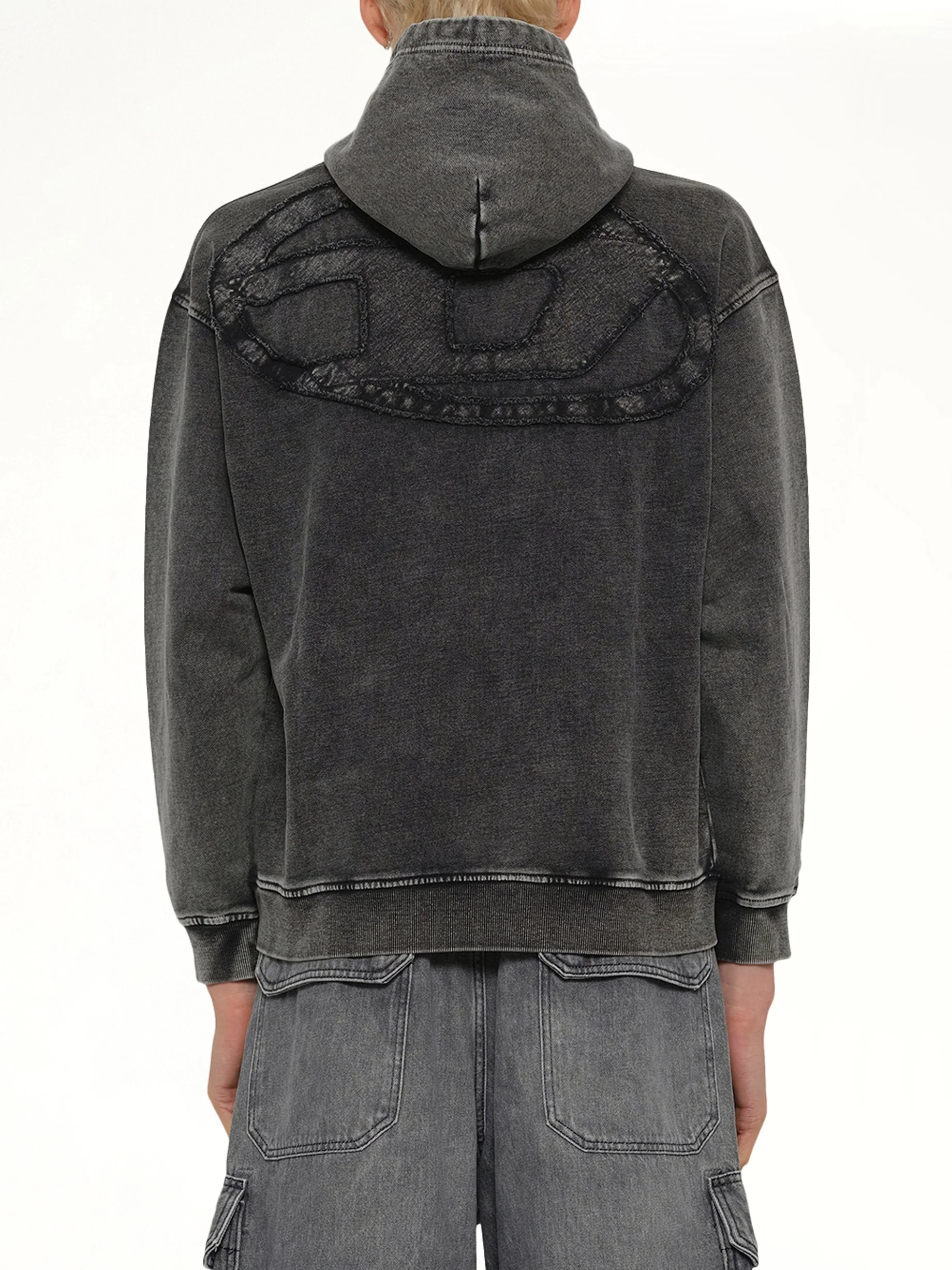 S-BOXT-HOOD-DEN Hoodie in Grey - Image 5