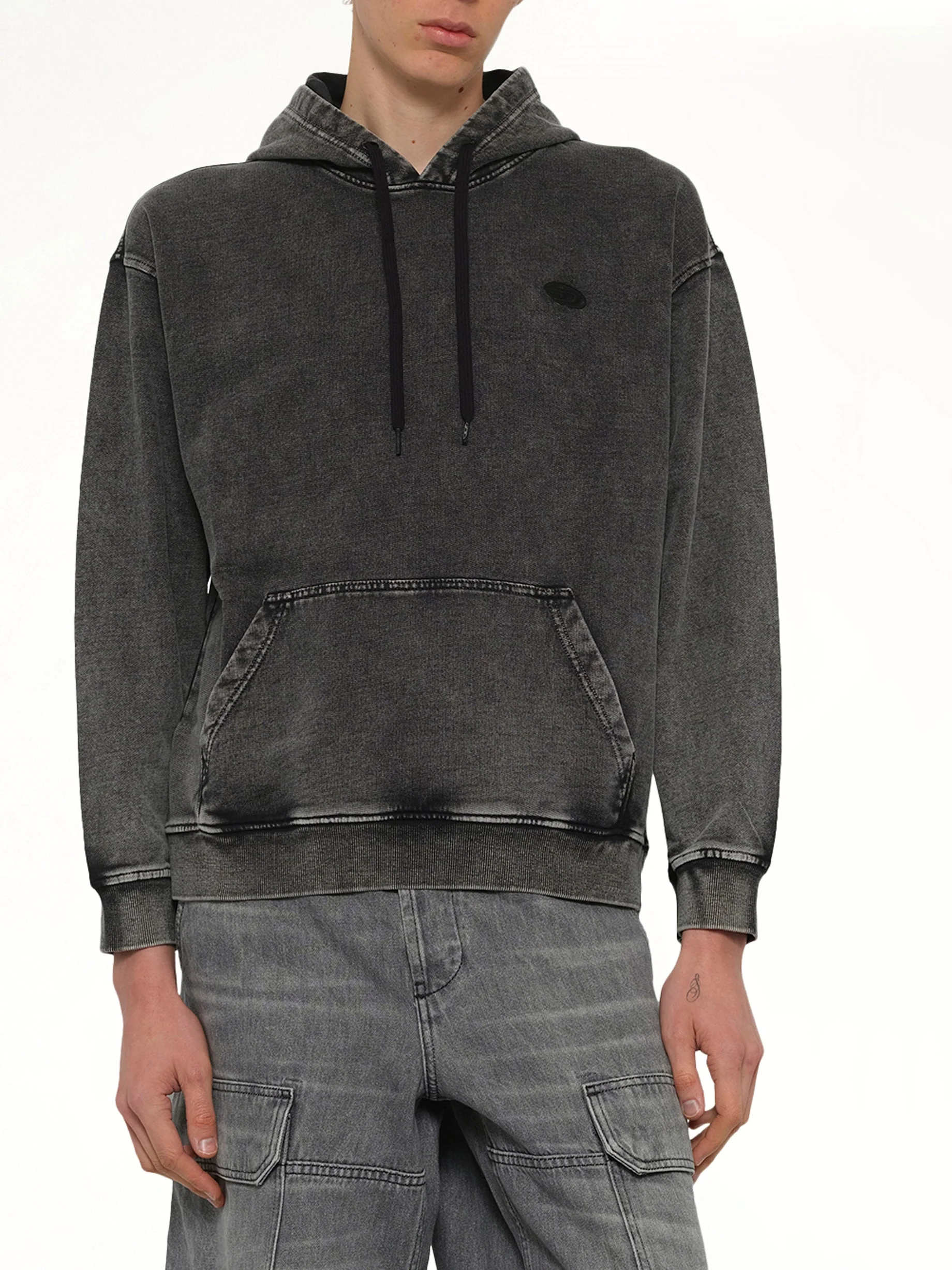 S-BOXT-HOOD-DEN Hoodie in Grey - Image 6