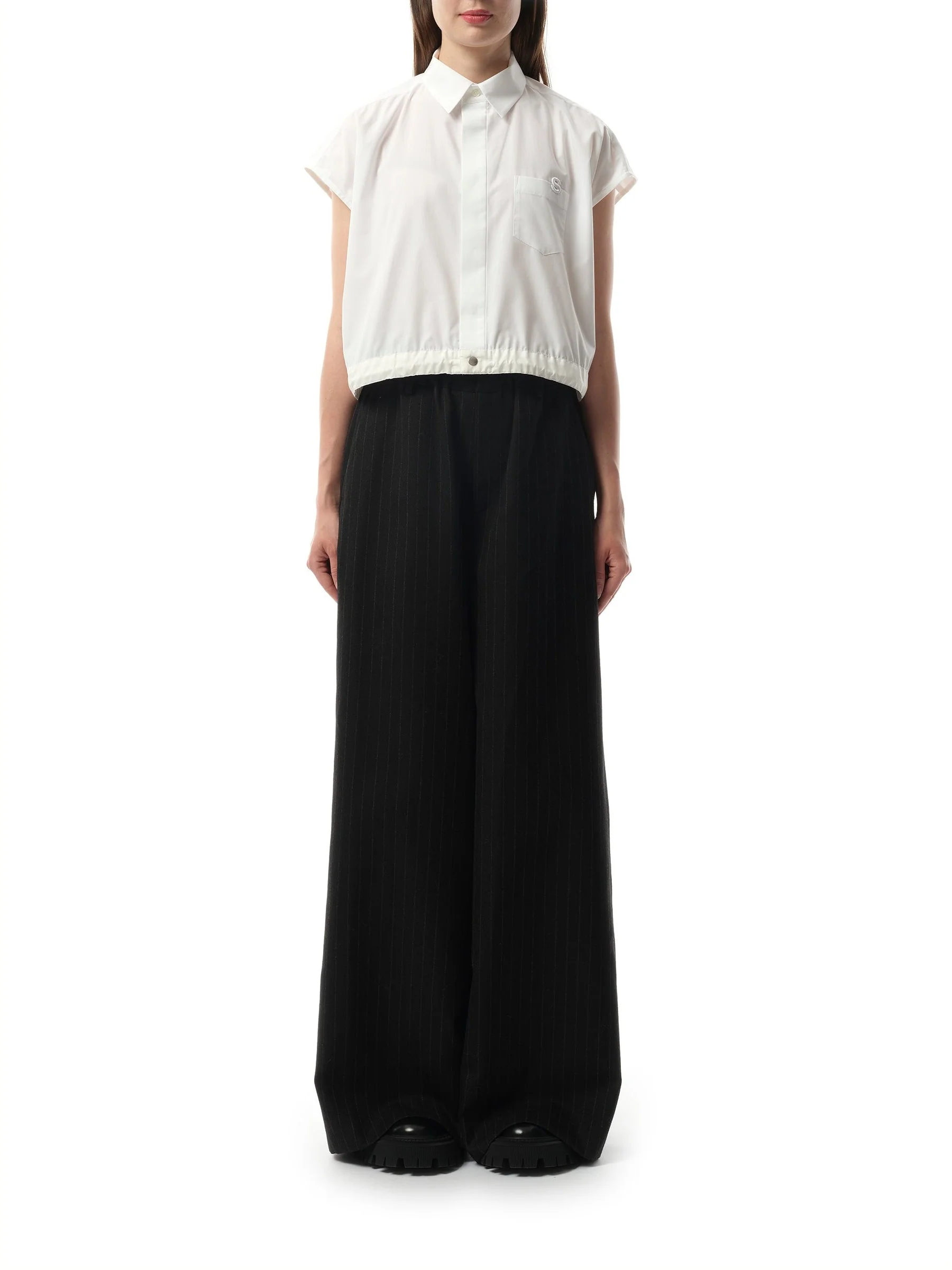 Cotton Poplin Shirt in Off White - Image 4