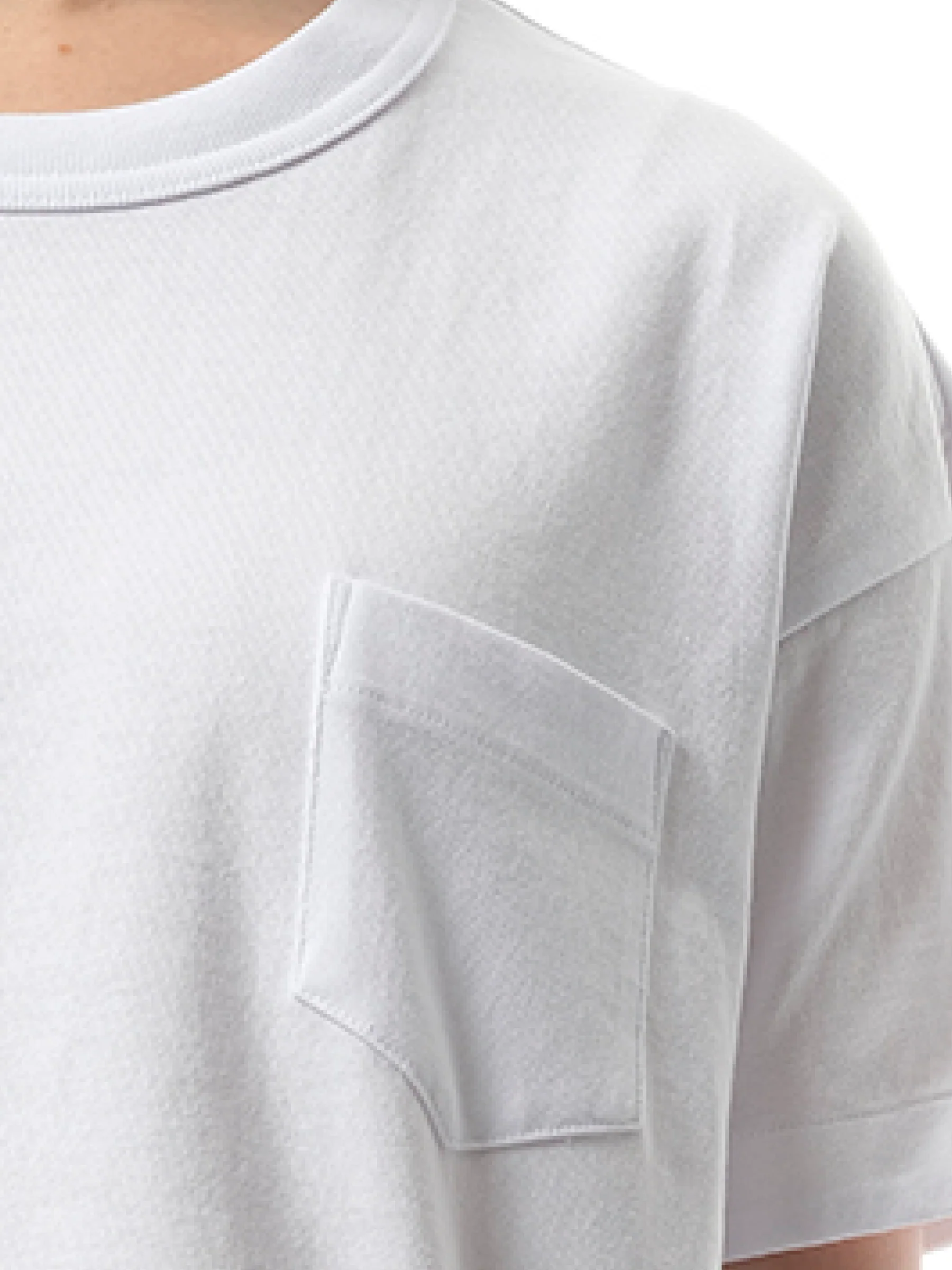 S Jersey T-Shirt in White - Image 3