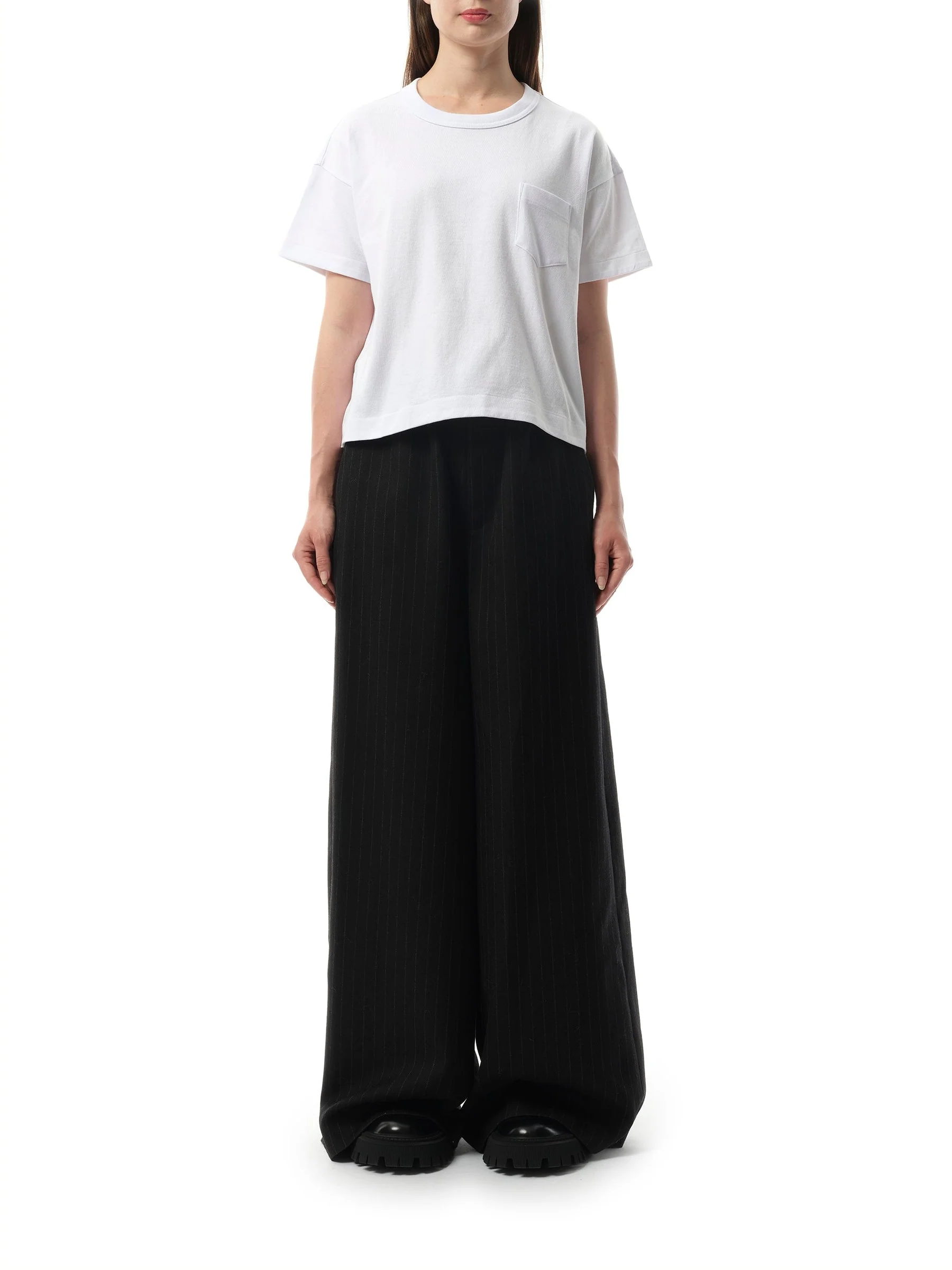 S Jersey T-Shirt in White - Image 4