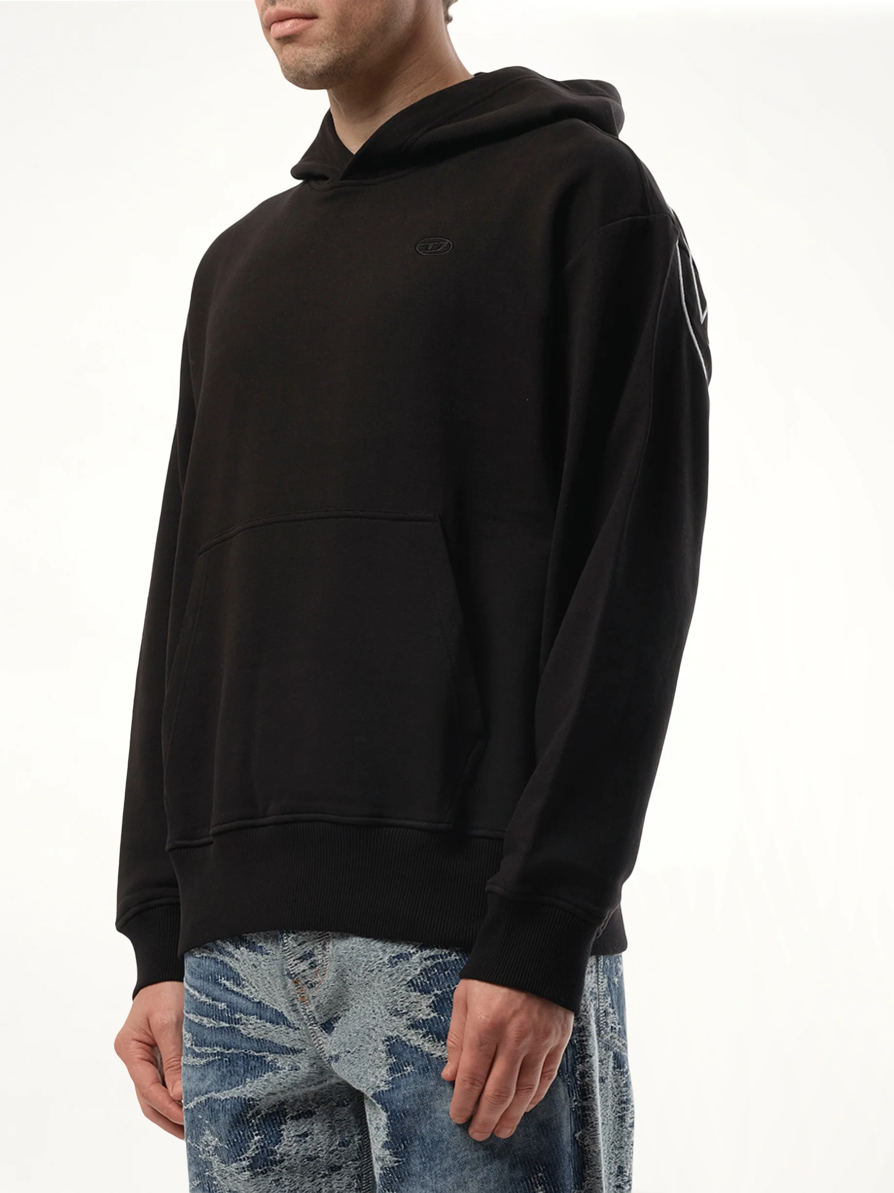 S-Macs Oval D Hoodie in Black - Image 5