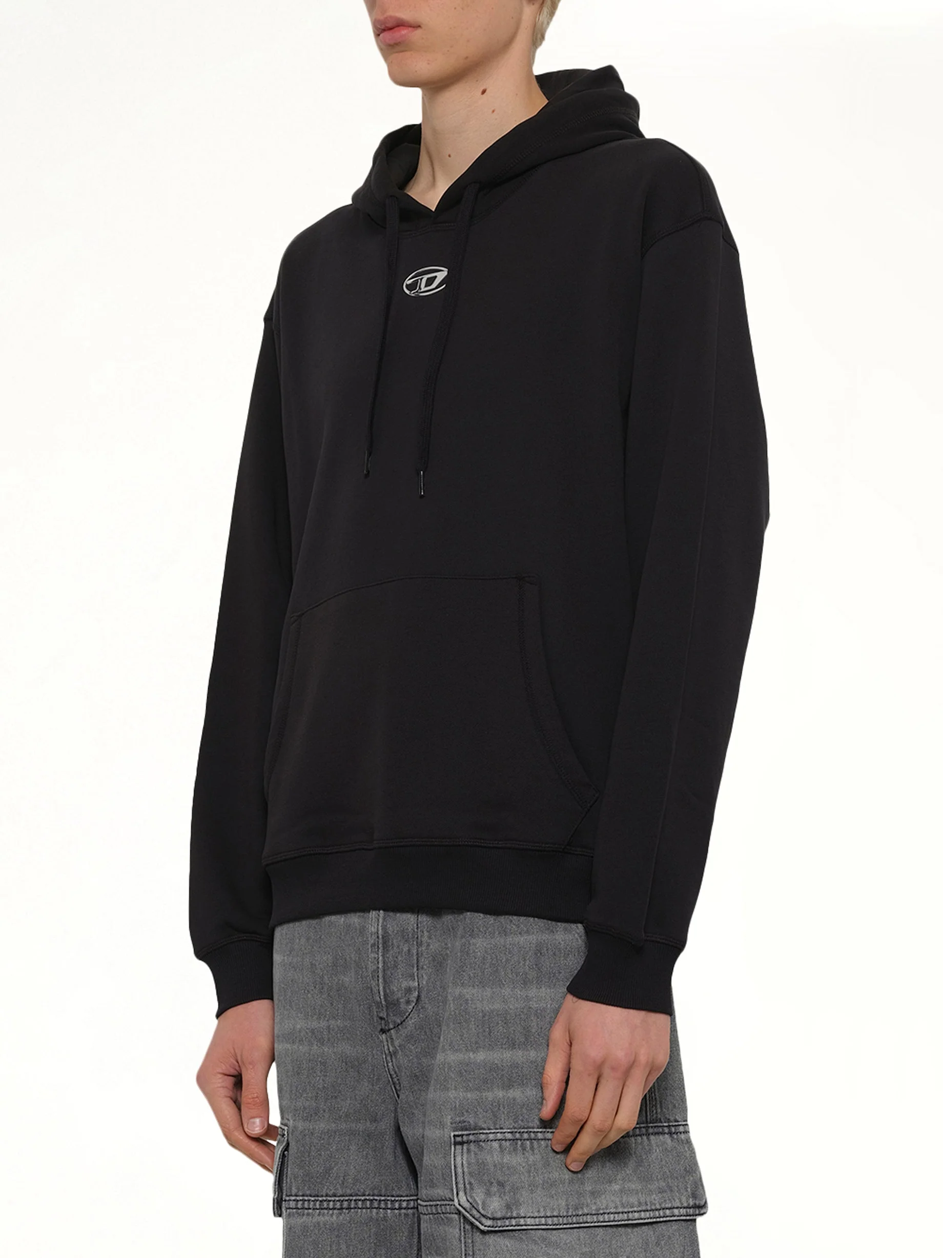 S-NORM-HOOD-IOD Hoodie in Black - Image 3