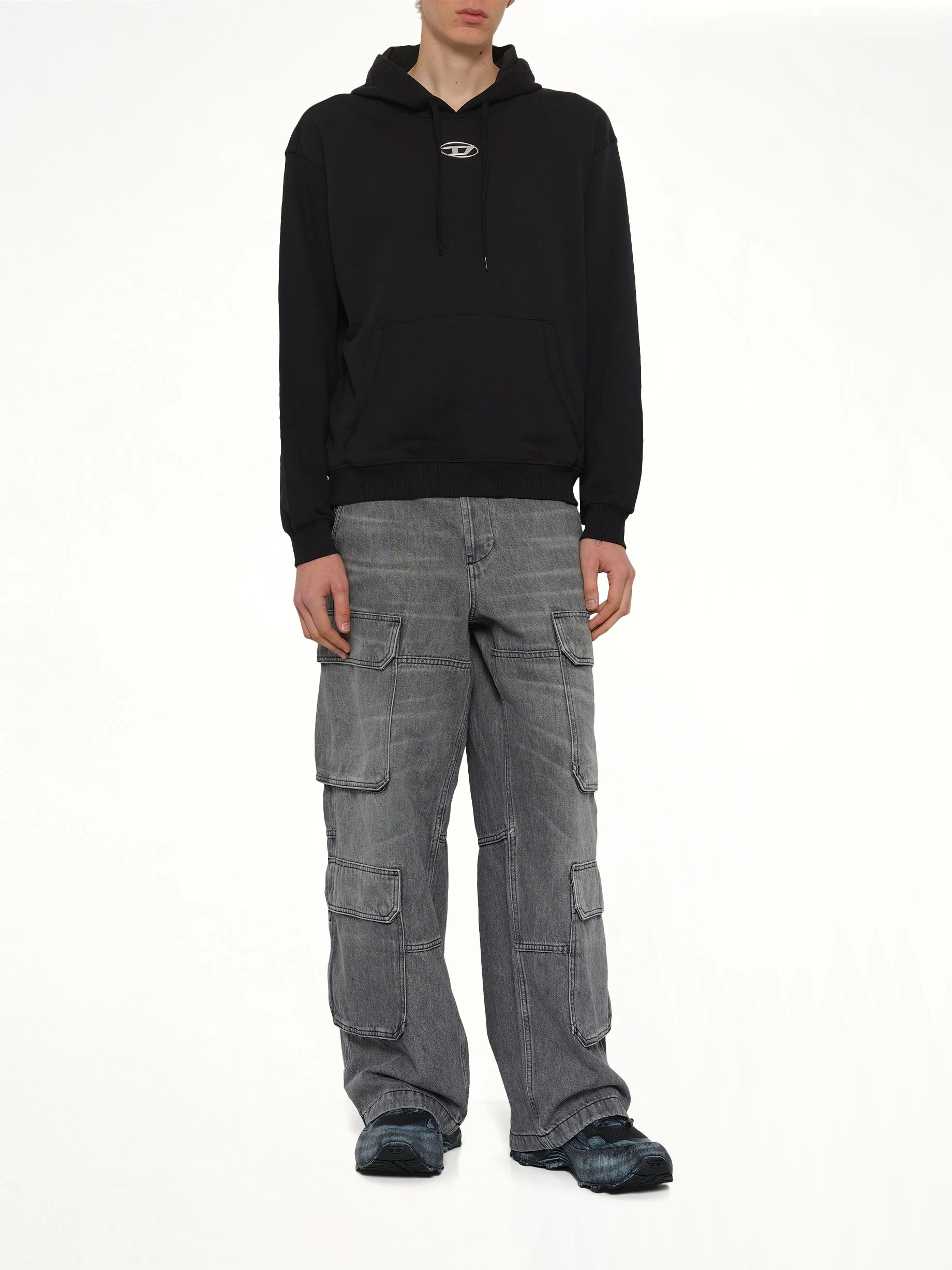 S-NORM-HOOD-IOD Hoodie in Black - Image 4