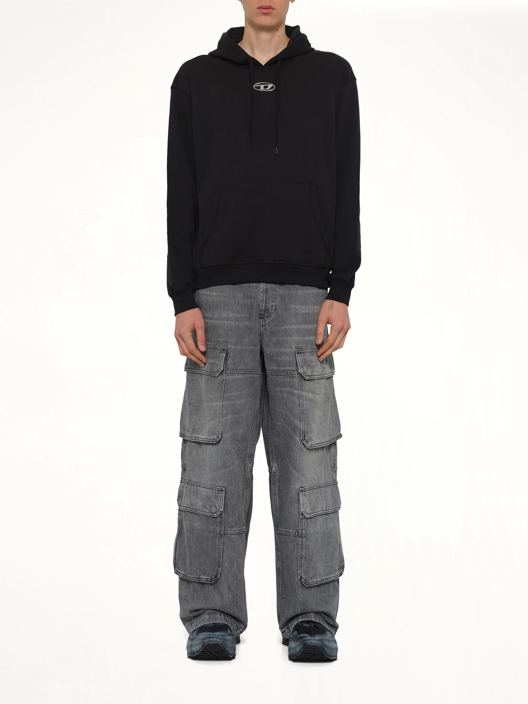 S-NORM-HOOD-IOD Hoodie in Black - Image 7