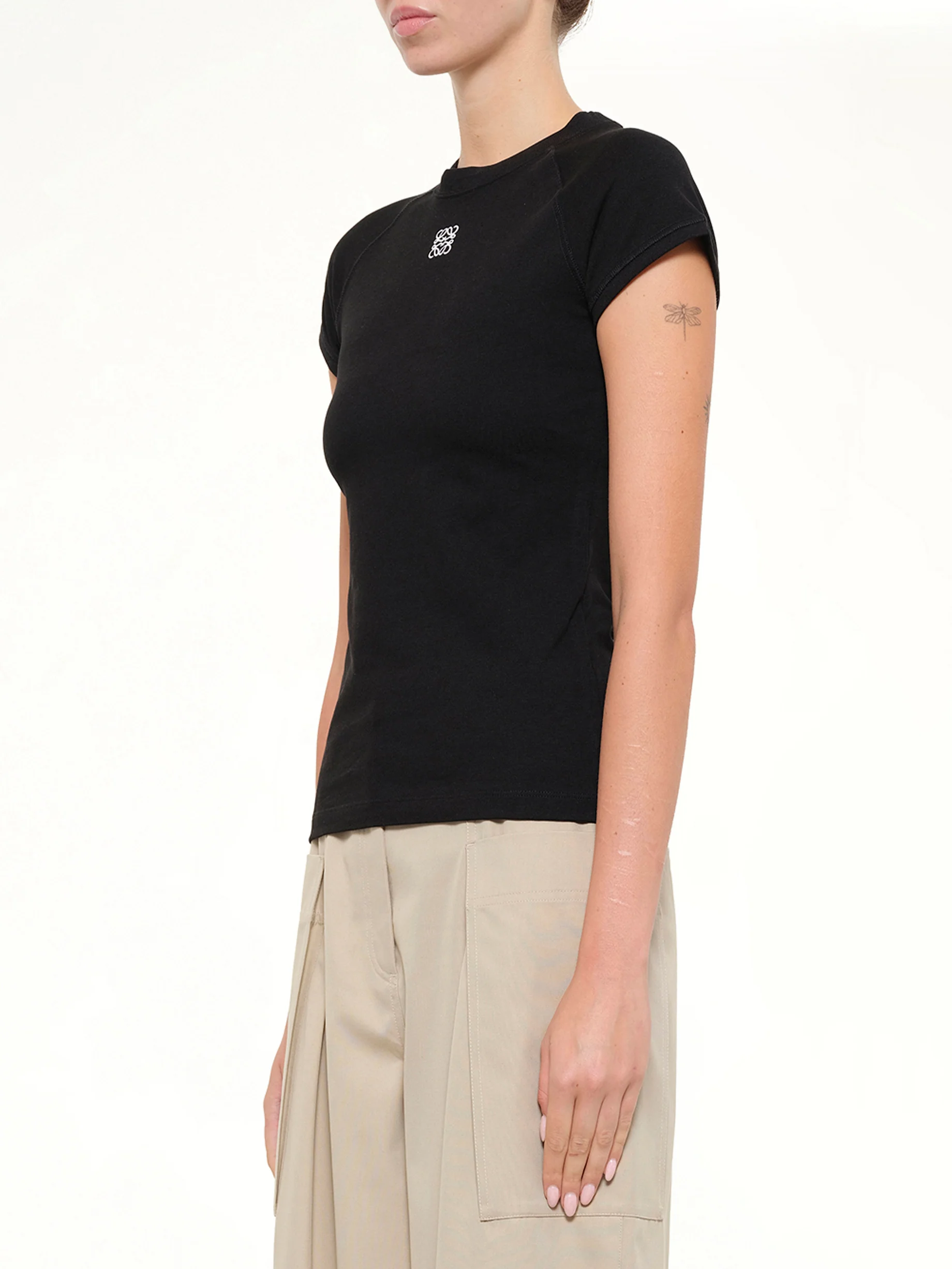 Small Fit T-Shirt in Black - Image 3