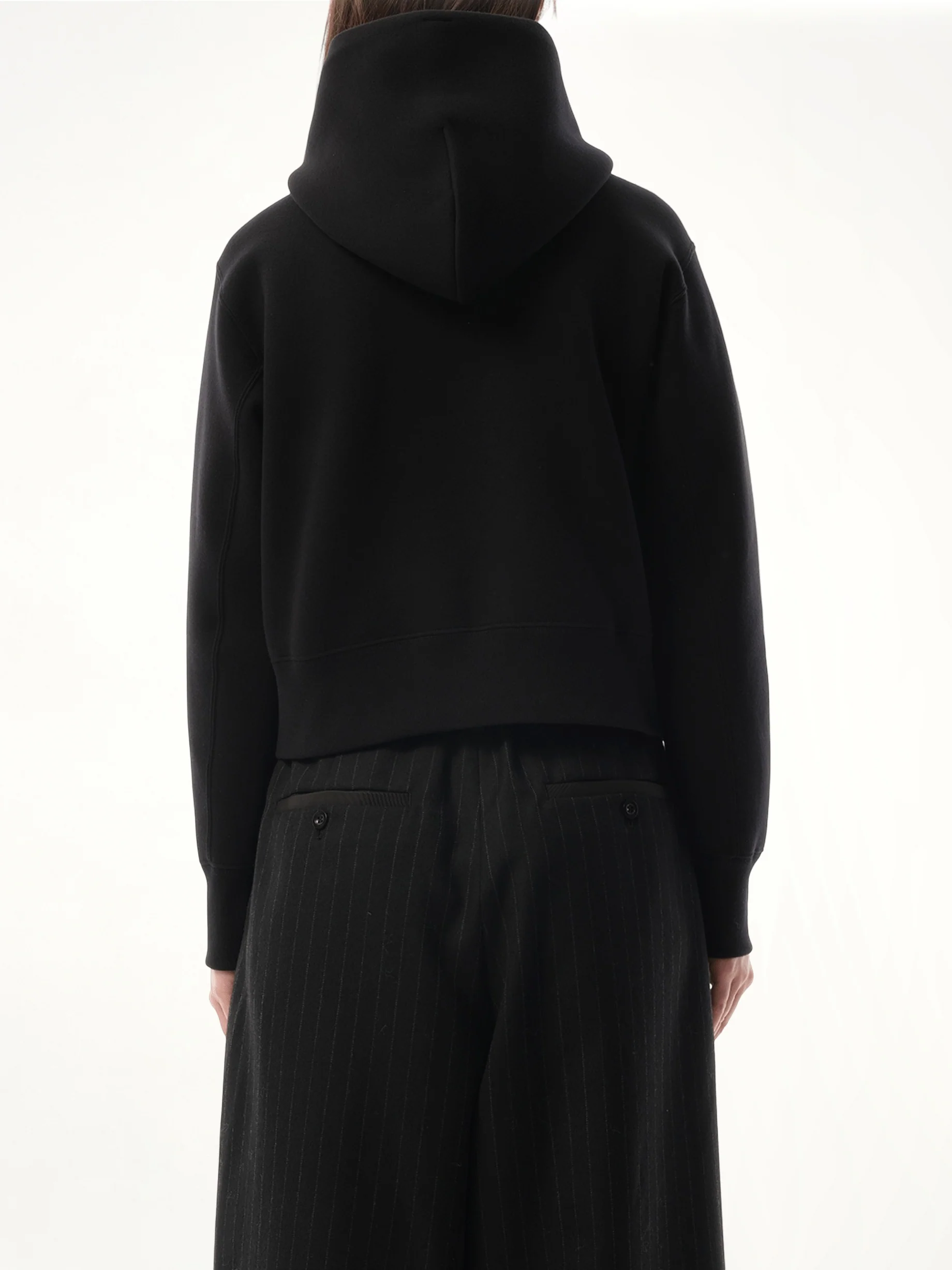S Sponge Sweat Hoodie in Black - Image 6