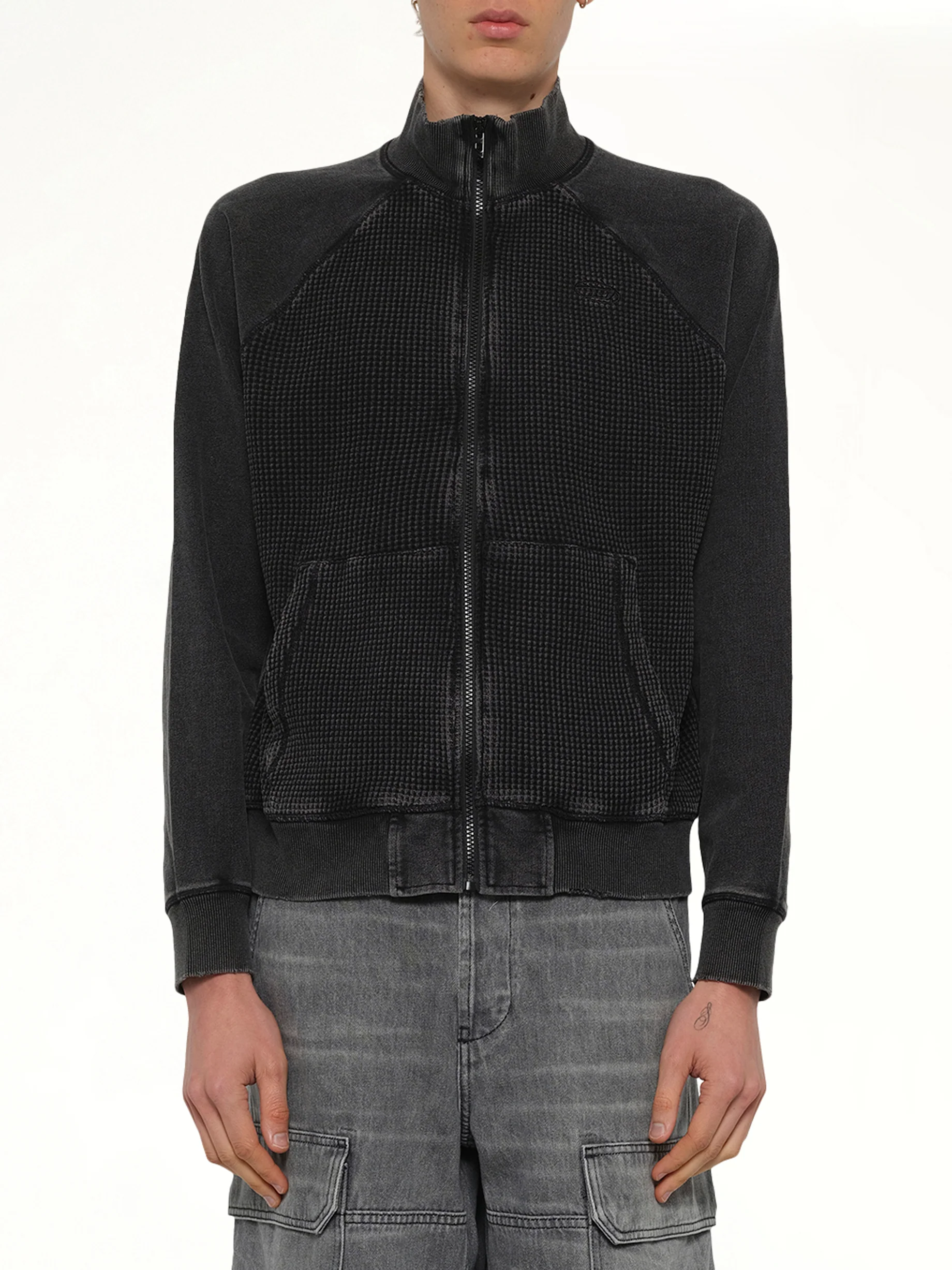 S-WAFY-ZIP-RAG Jacket in Black