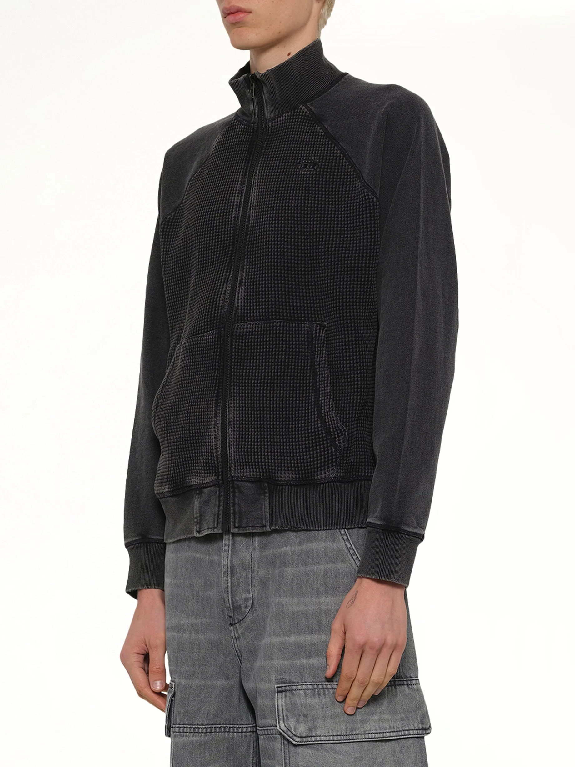 S-WAFY-ZIP-RAG Jacket in Black - Image 3
