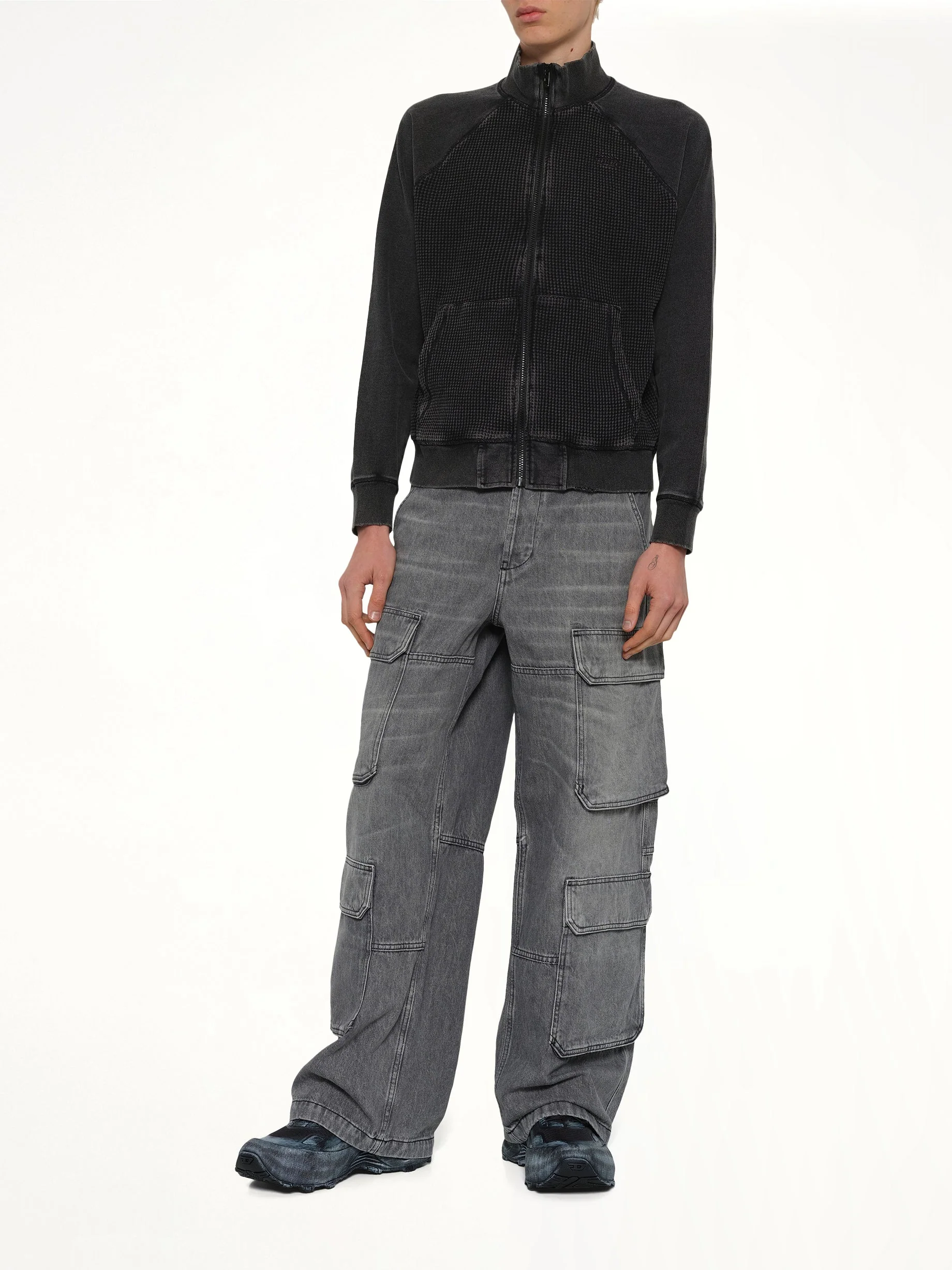 S-WAFY-ZIP-RAG Jacket in Black - Image 4