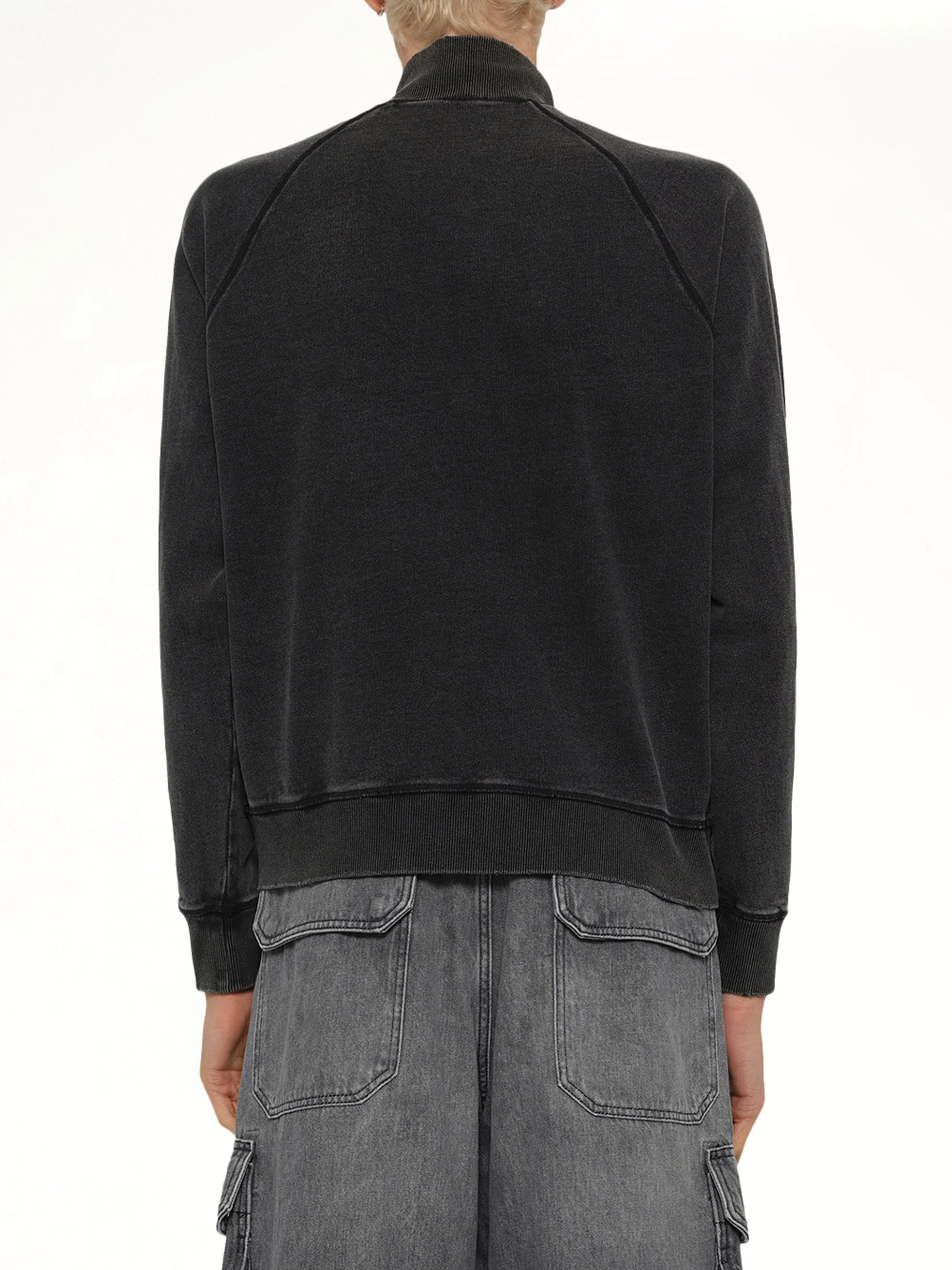 S-WAFY-ZIP-RAG Jacket in Black - Image 5