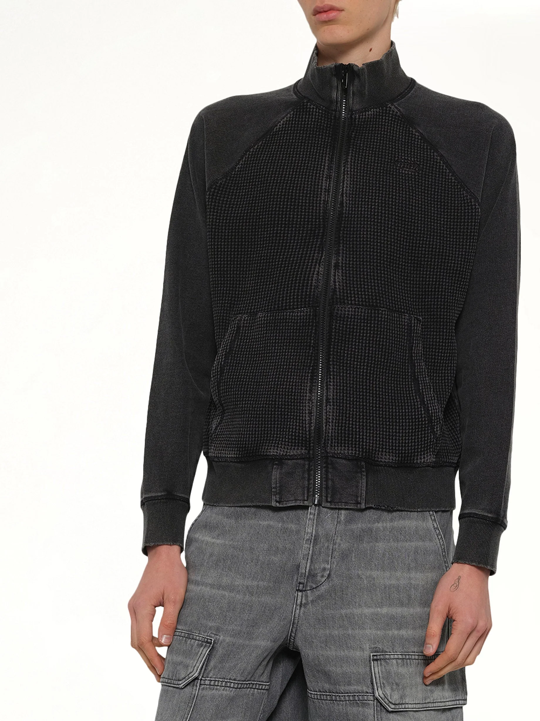 S-WAFY-ZIP-RAG Jacket in Black - Image 6