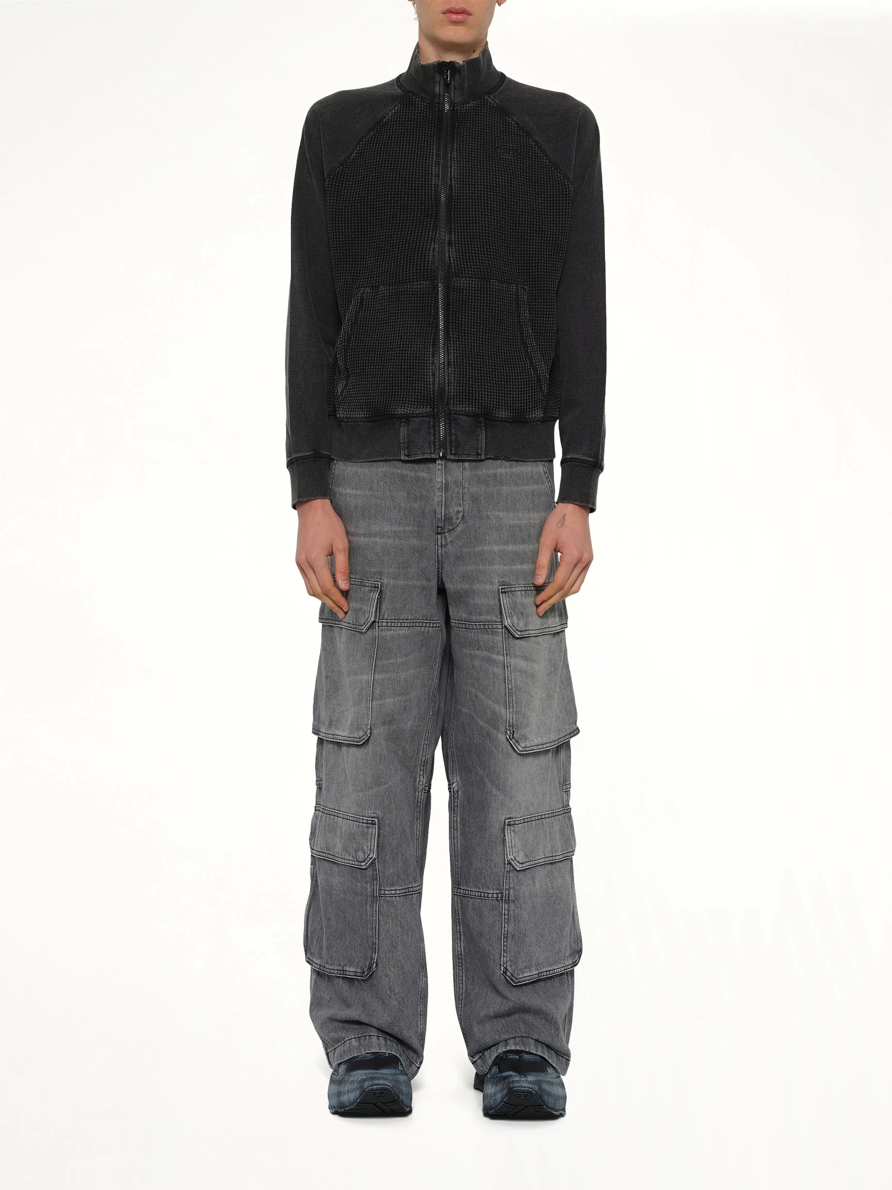 S-WAFY-ZIP-RAG Jacket in Black - Image 7
