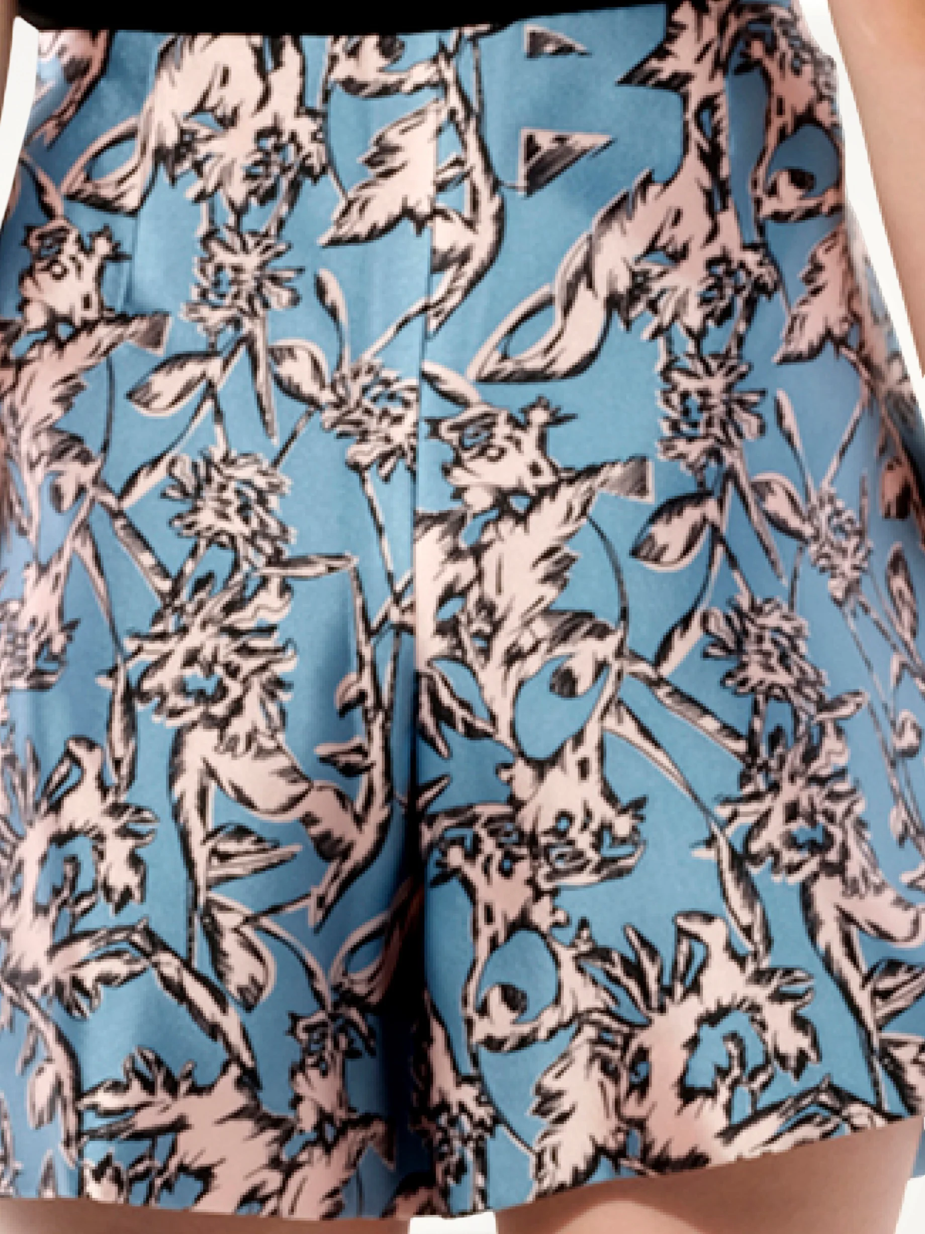 Satin Silk Shorts in Multicolor - Image 3