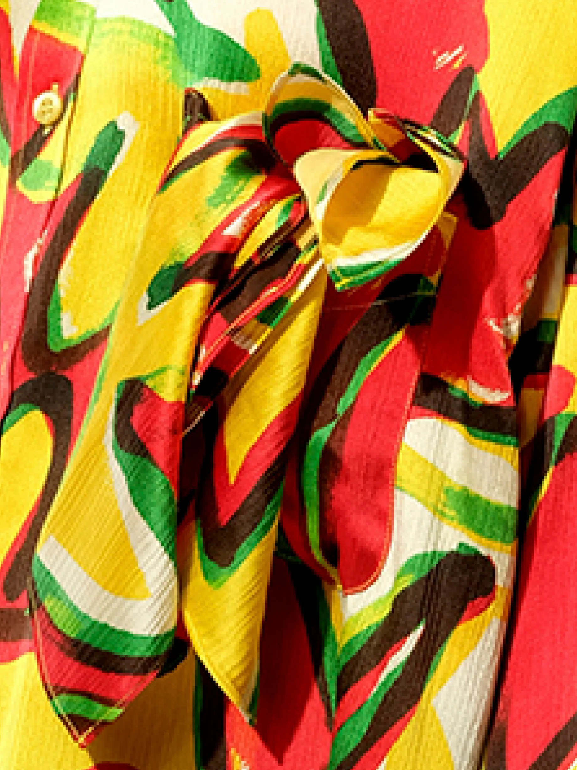 Scarf Flower Shirt in Red - Image 3