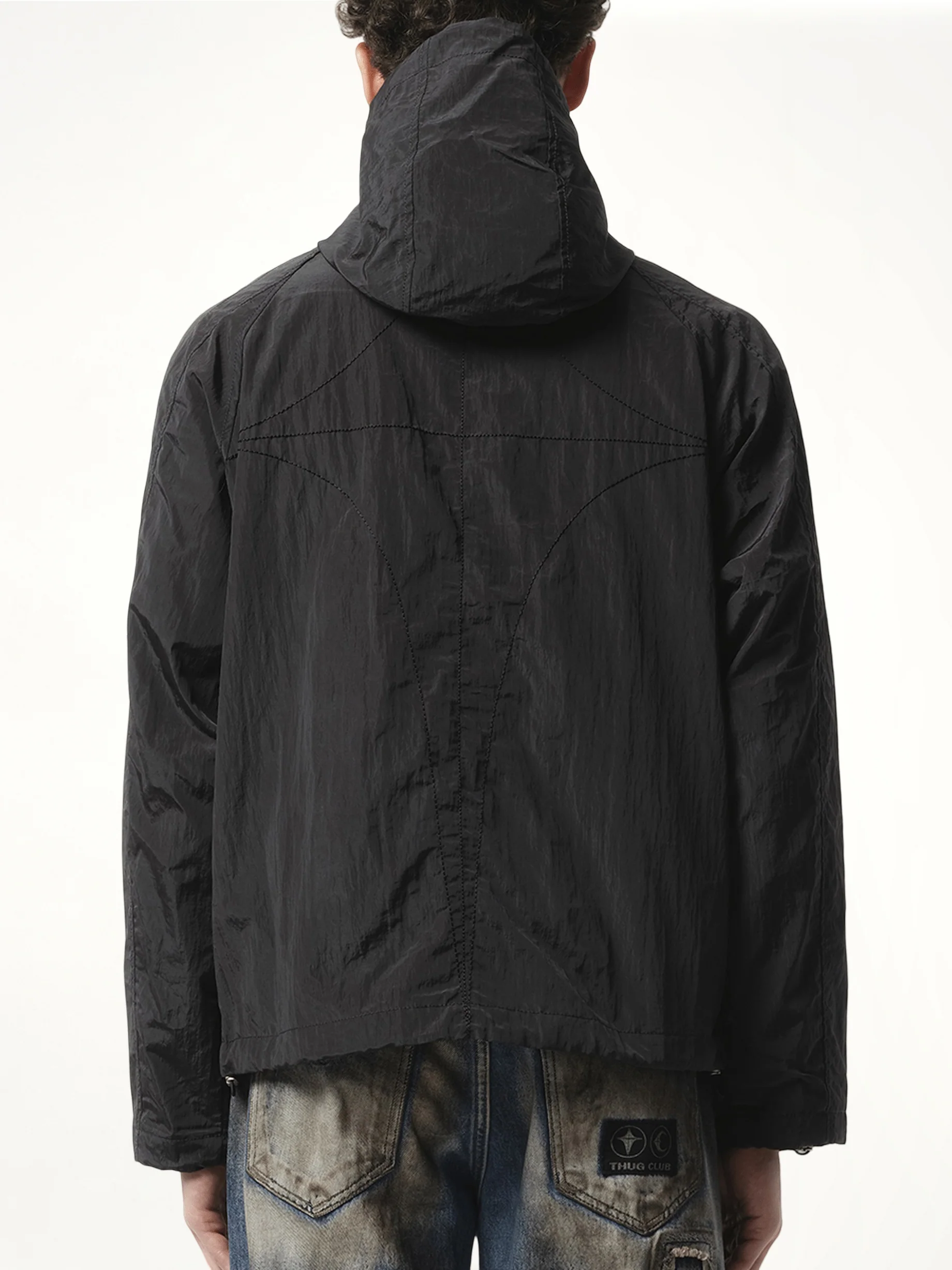 Scarred Wind Soldier Jacket in Black - Image 6