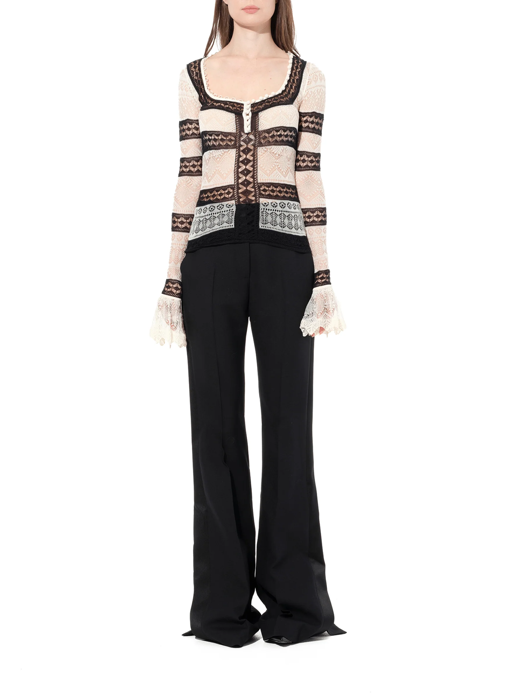 Scoop Neck Long Sleeve in Multicolor - Image 4