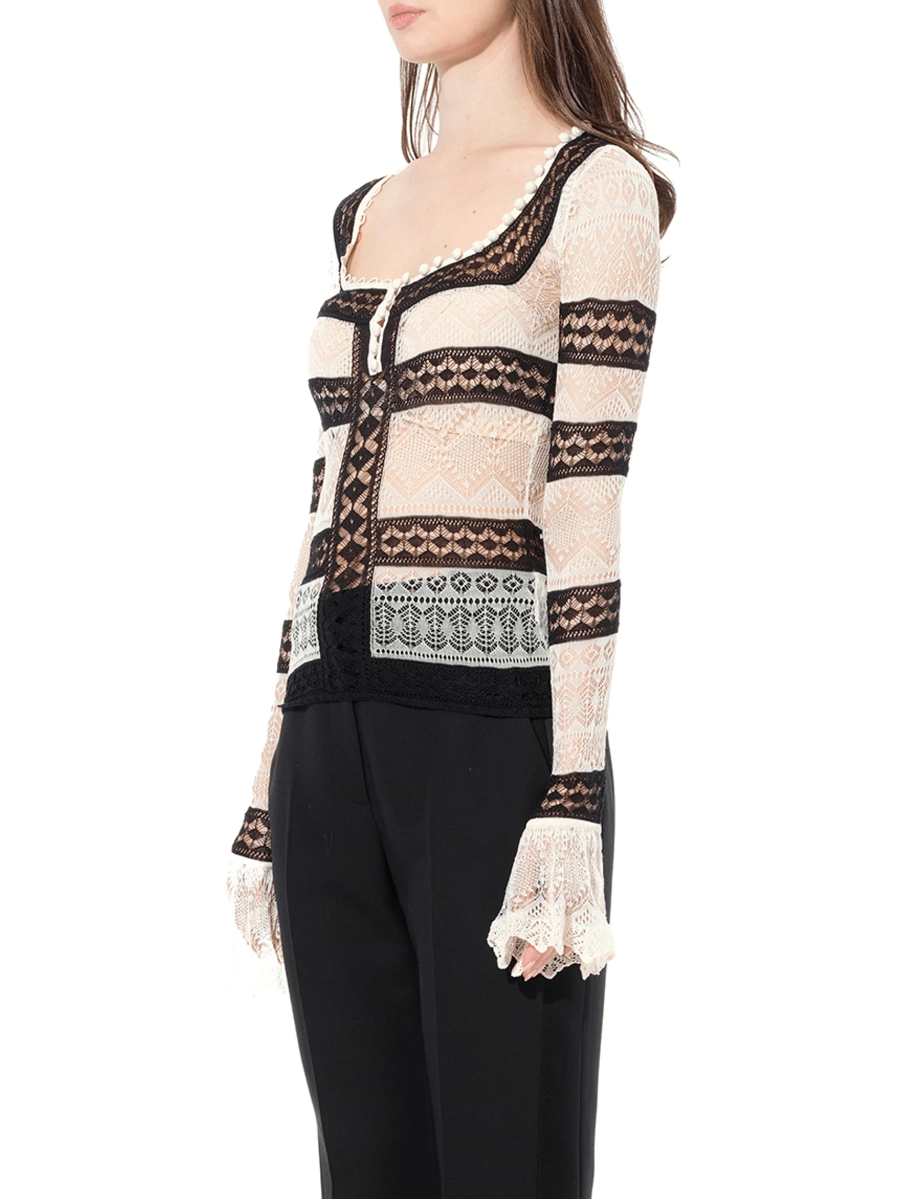 Scoop Neck Long Sleeve in Multicolor - Image 5
