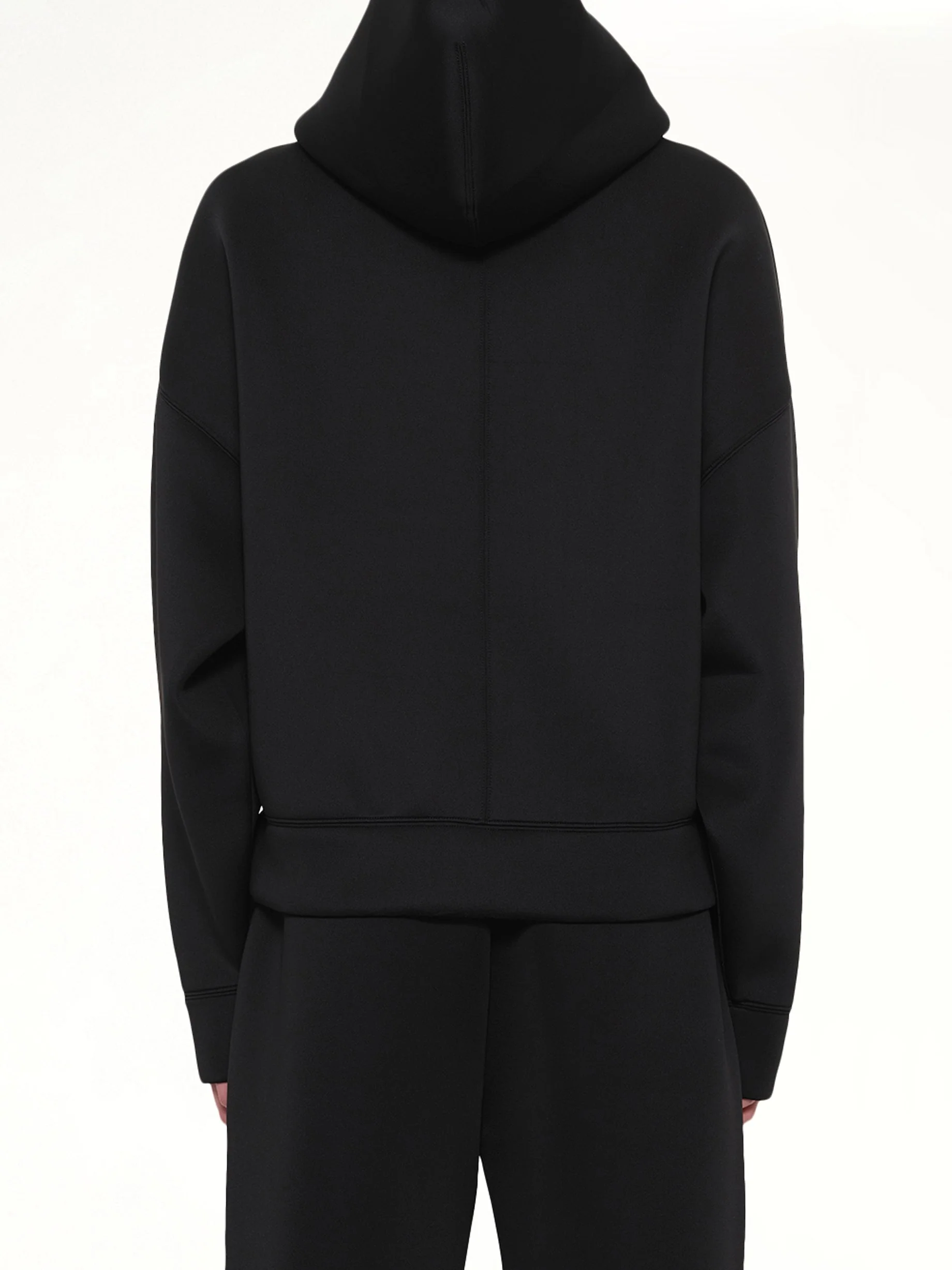 Scuba Zip Hood in Black - Image 5