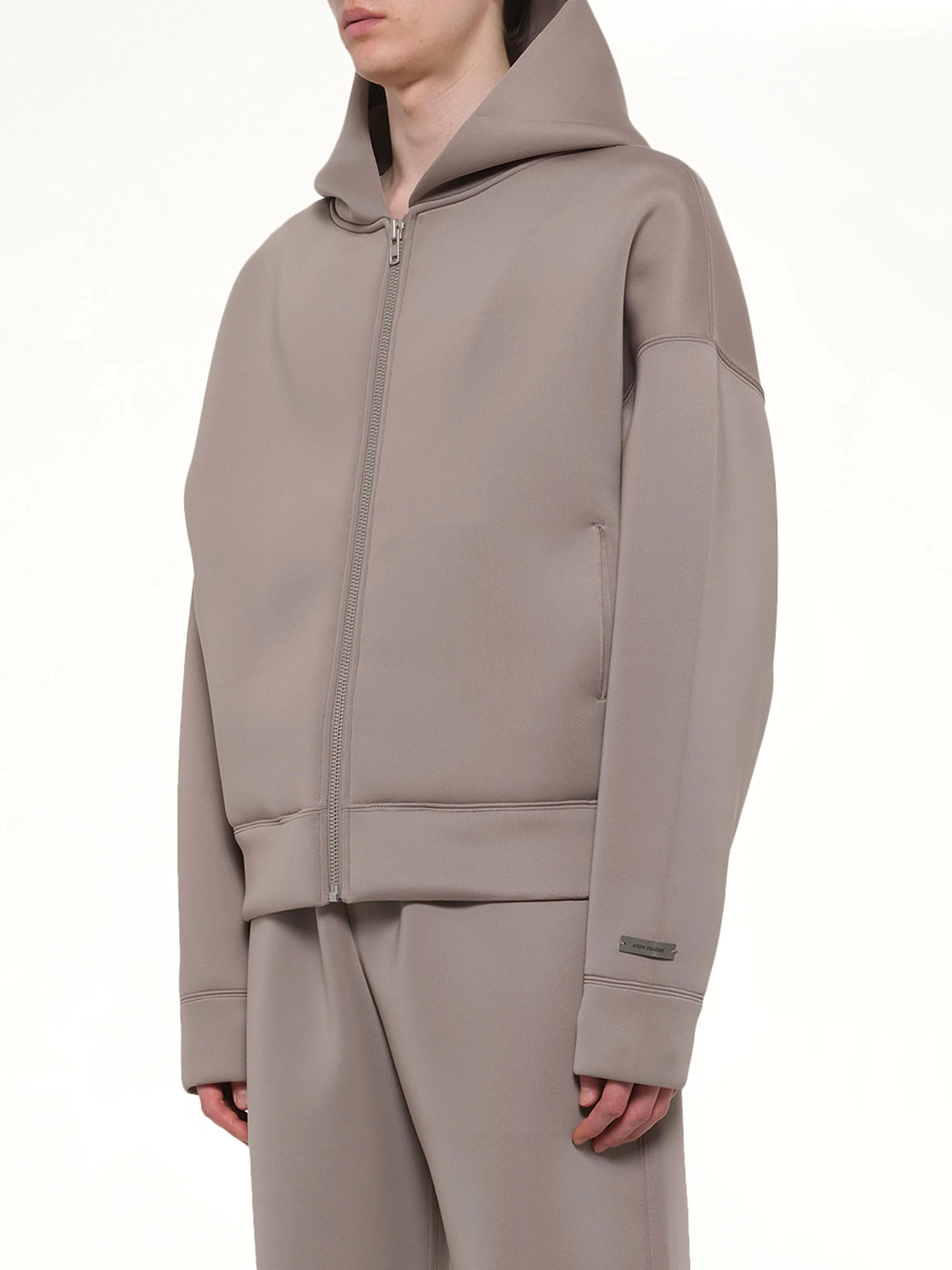Scuba Zip Hood in Clay - Image 3