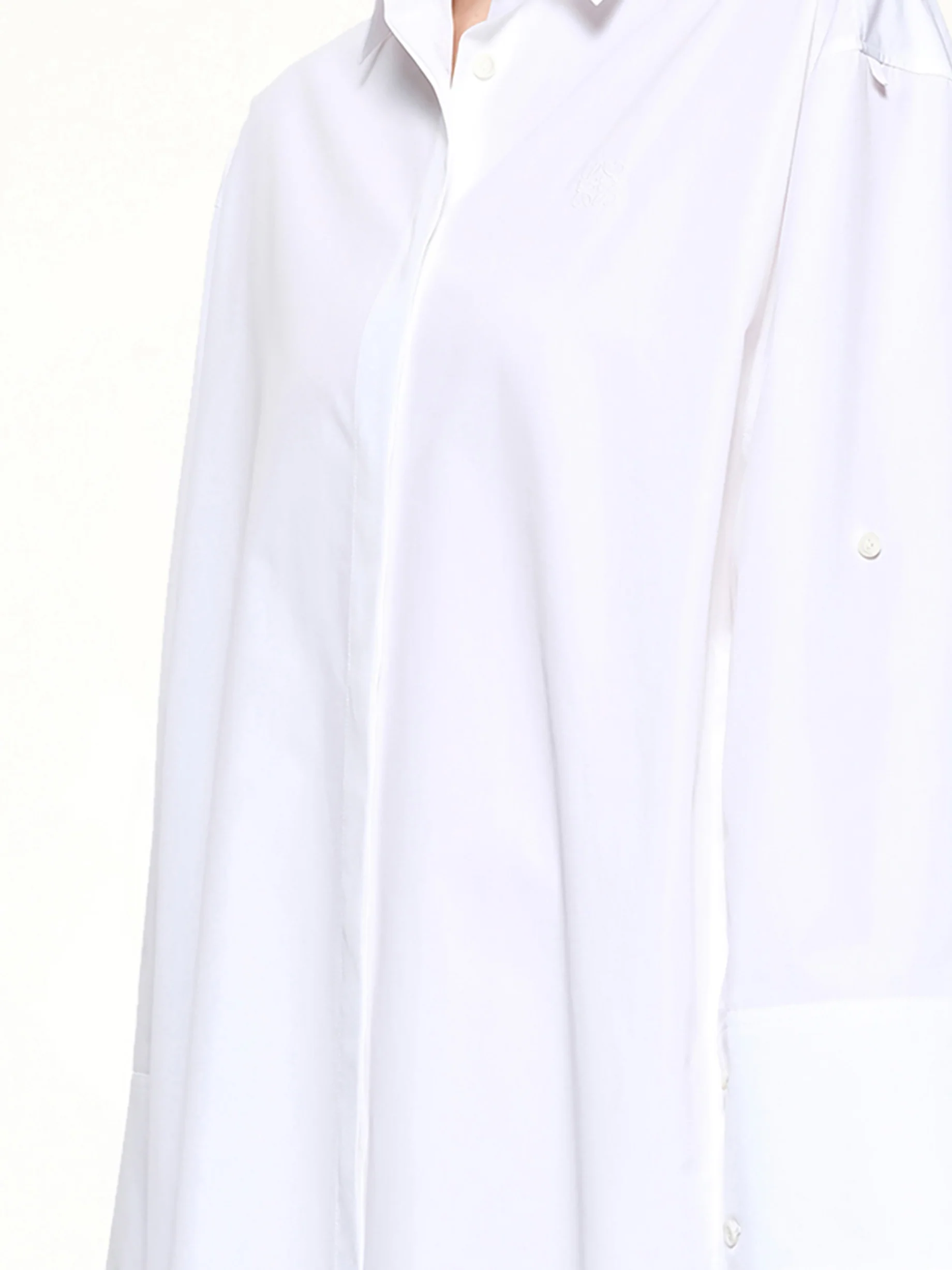 Shirt Dress in White - Image 5