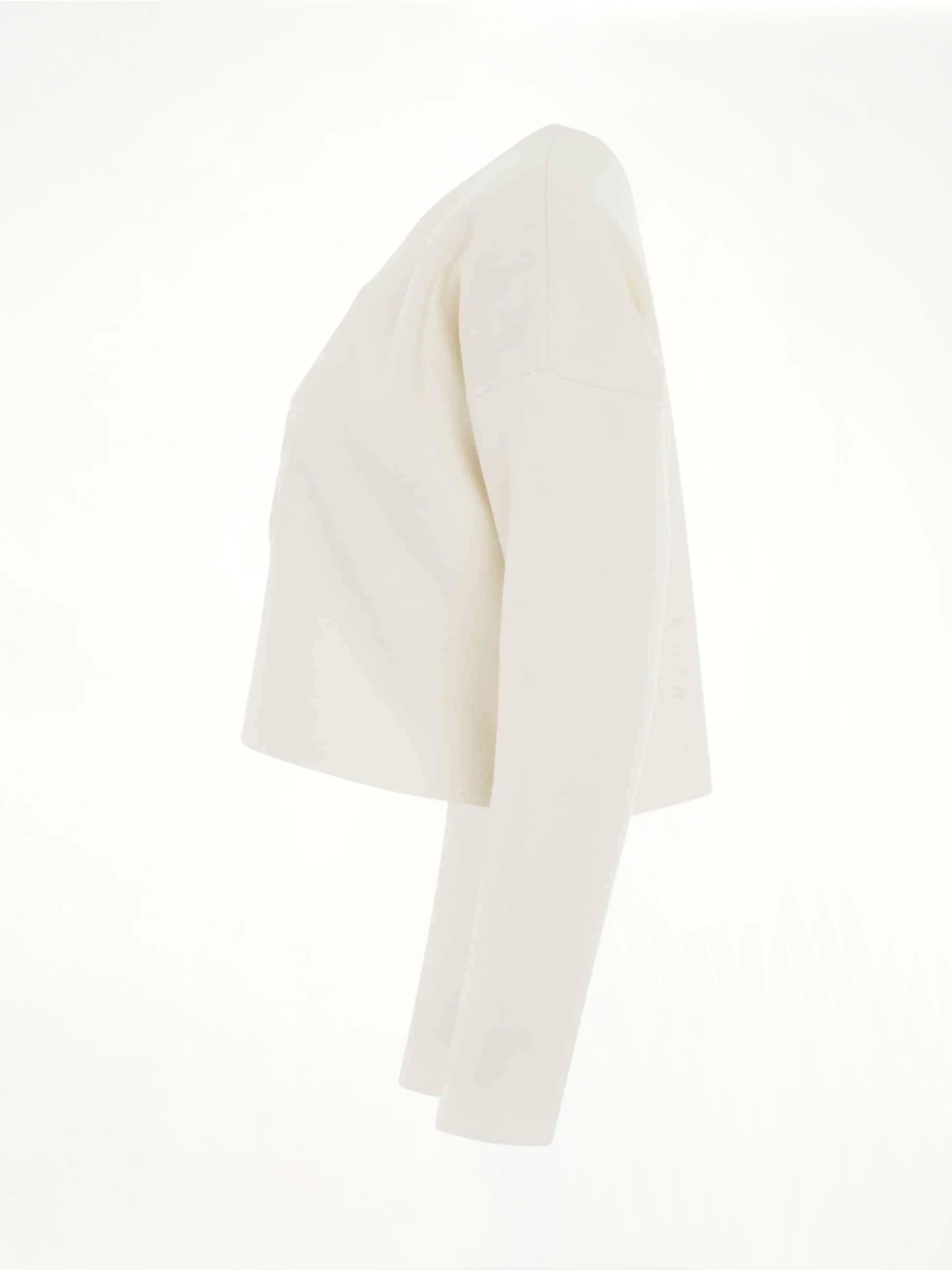 Short Anagram Sweater in White - Image 3