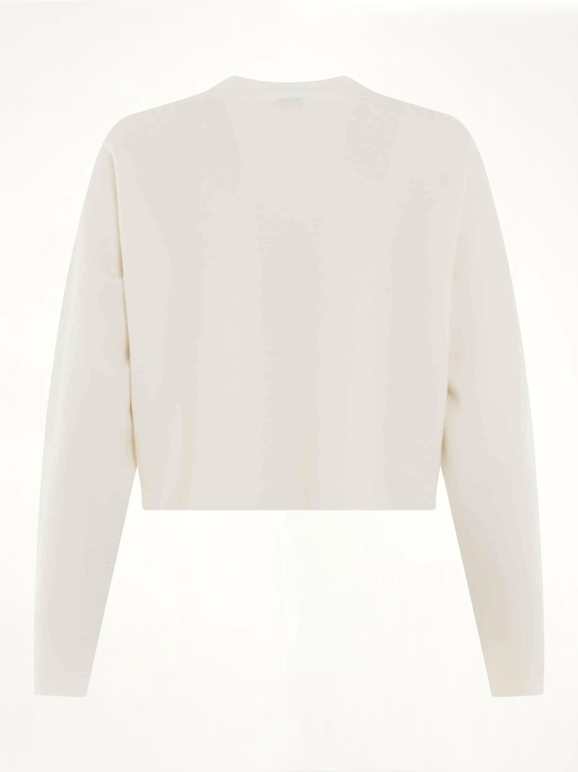 Short Anagram Sweater in White - Image 4