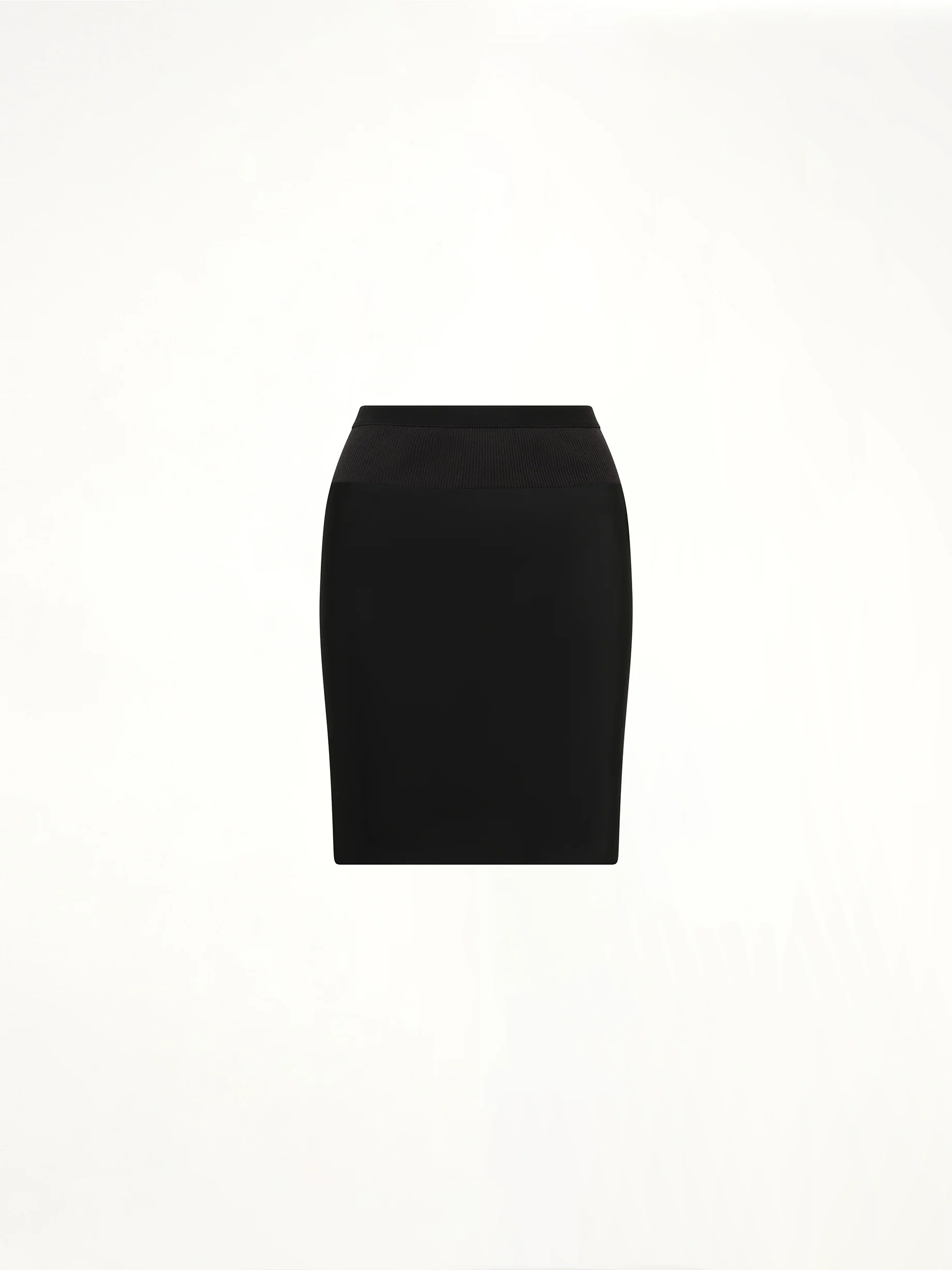 Short Bias Skirt in Black - Image 2