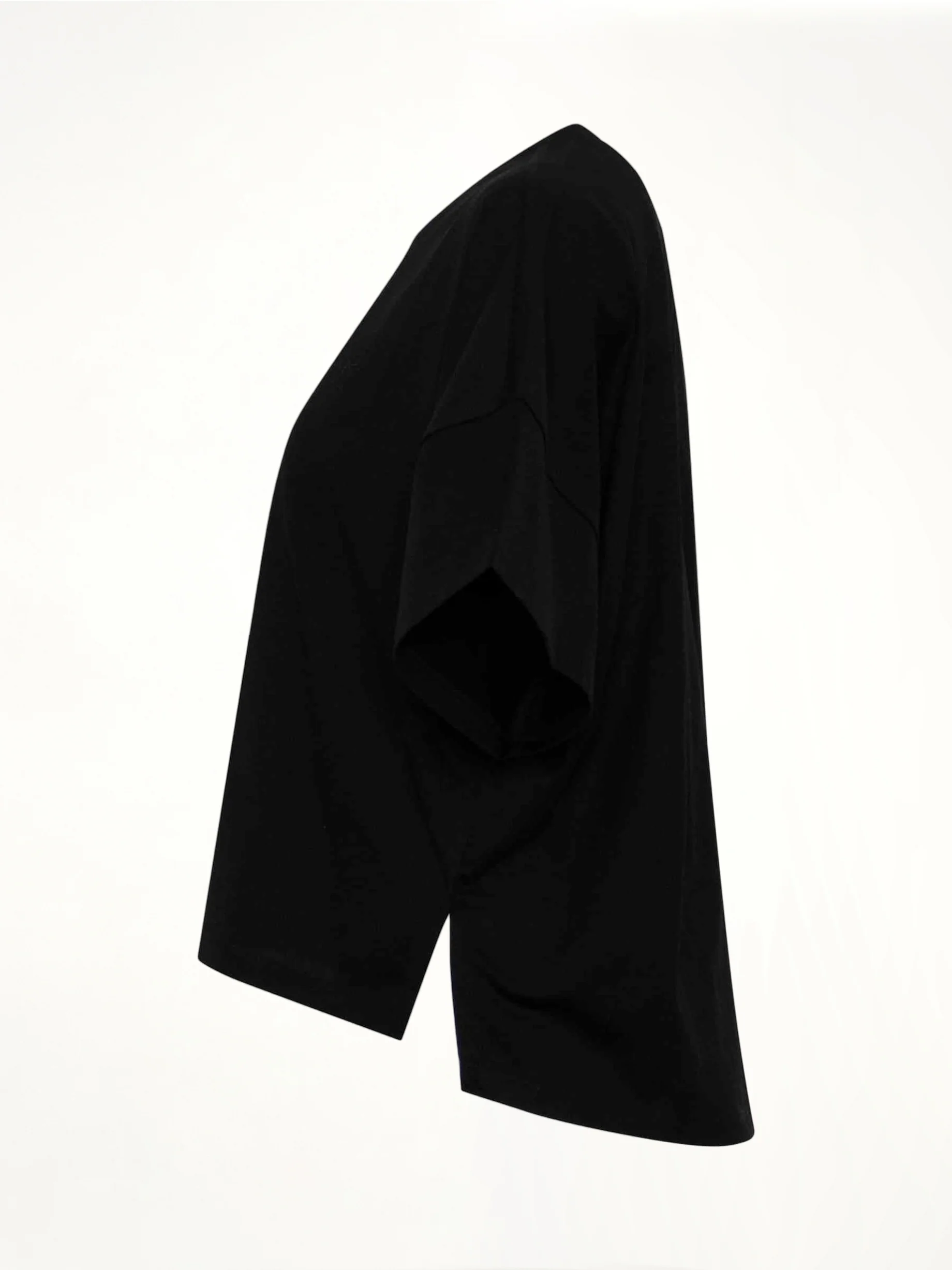 Short Oversize Anagram T-Shirt in Black - Image 3