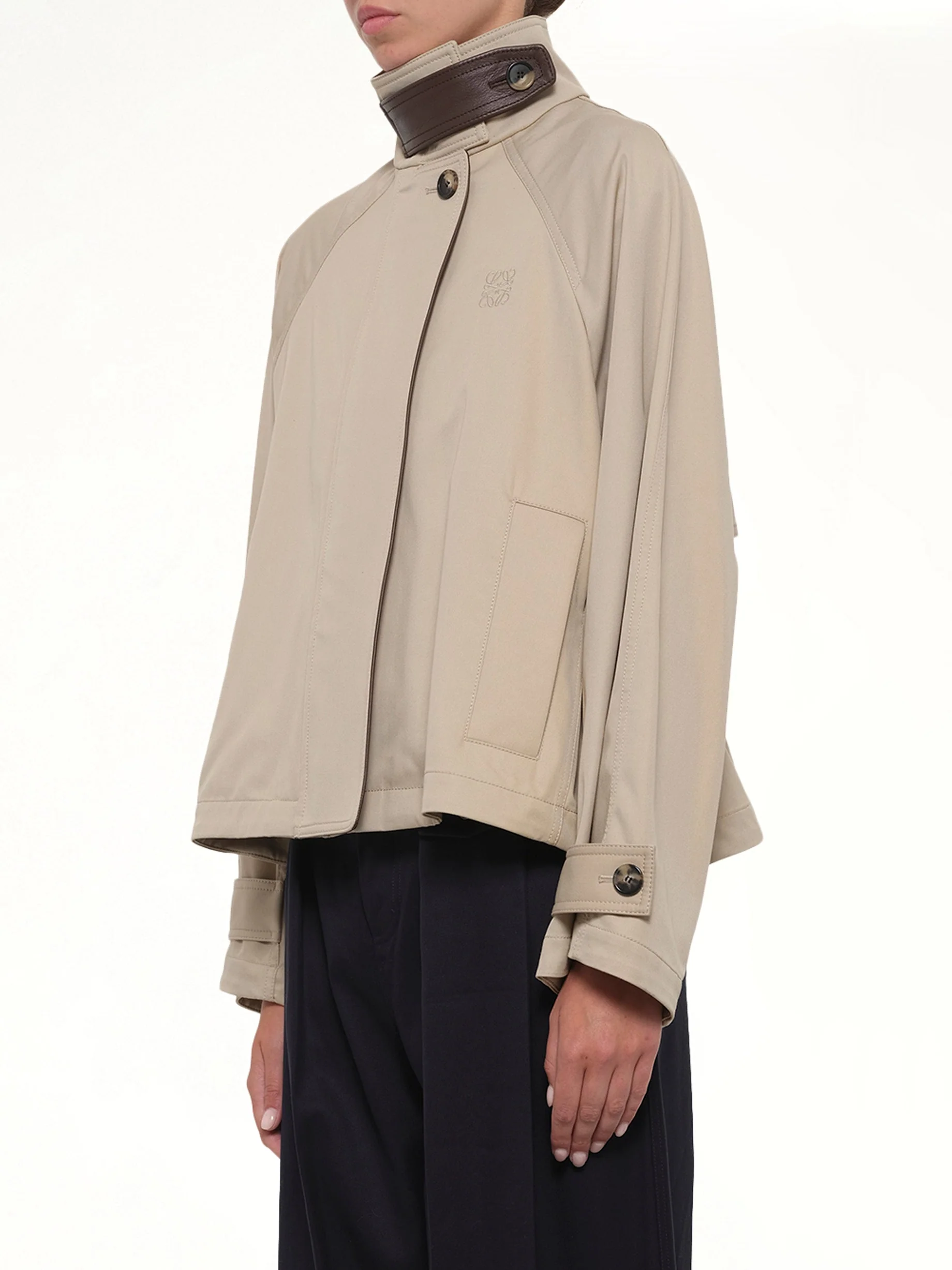 Short Parka in Beige - Image 3