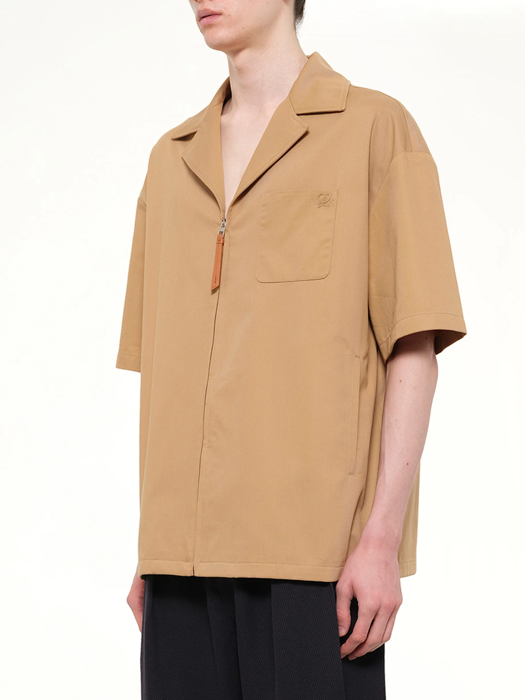 Short Sleeve Shirt in Almond - Image 3