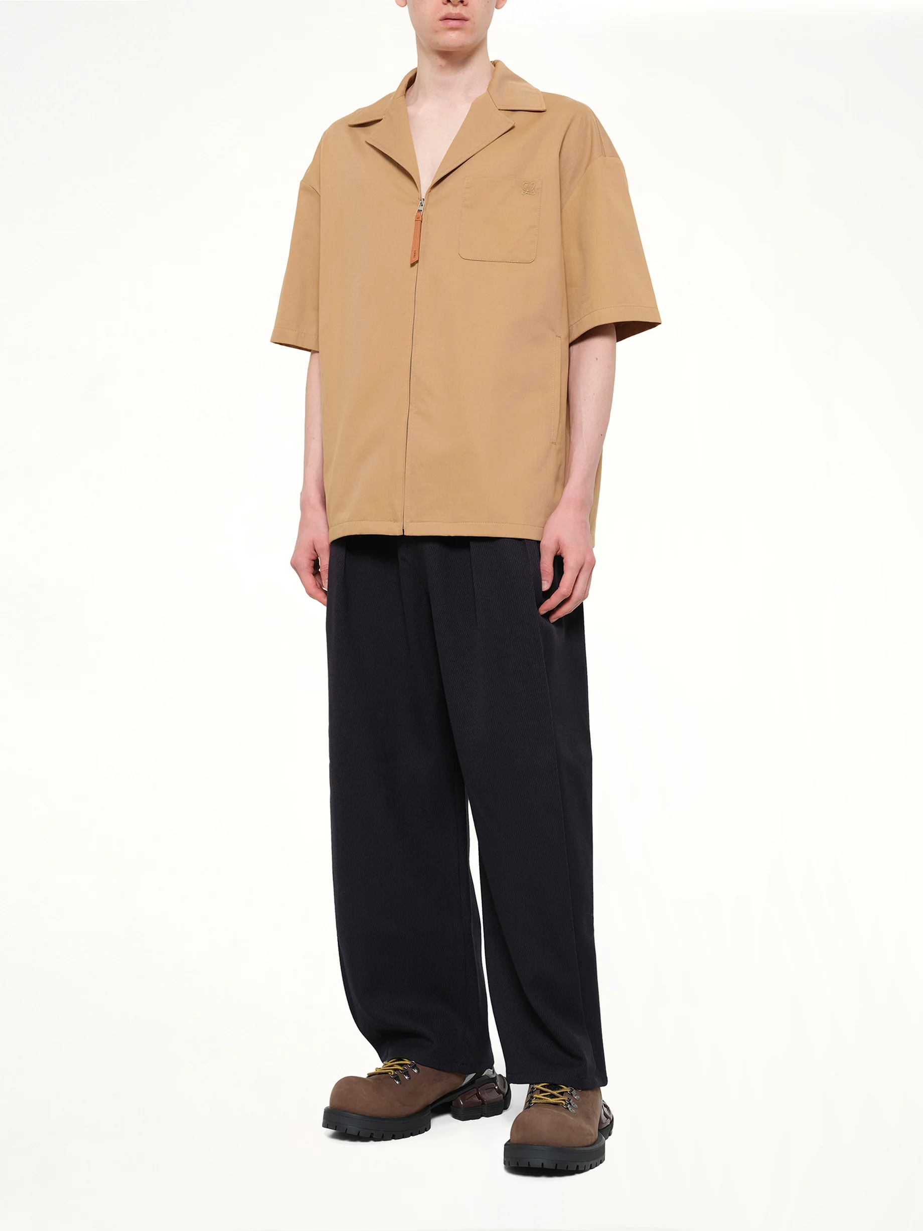 Short Sleeve Shirt in Almond - Image 4