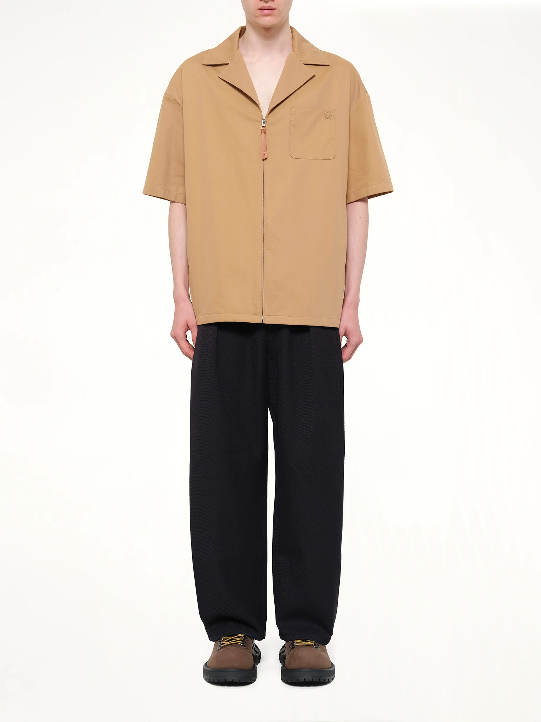 Short Sleeve Shirt in Almond - Image 7