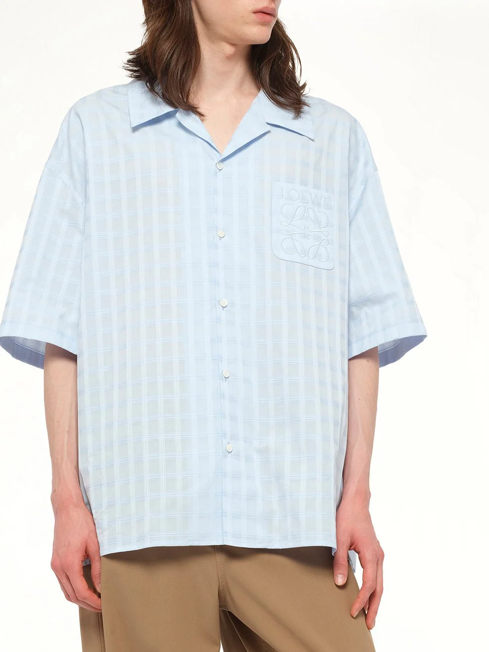 Short Sleeve Shirt in Light Blue - Image 7