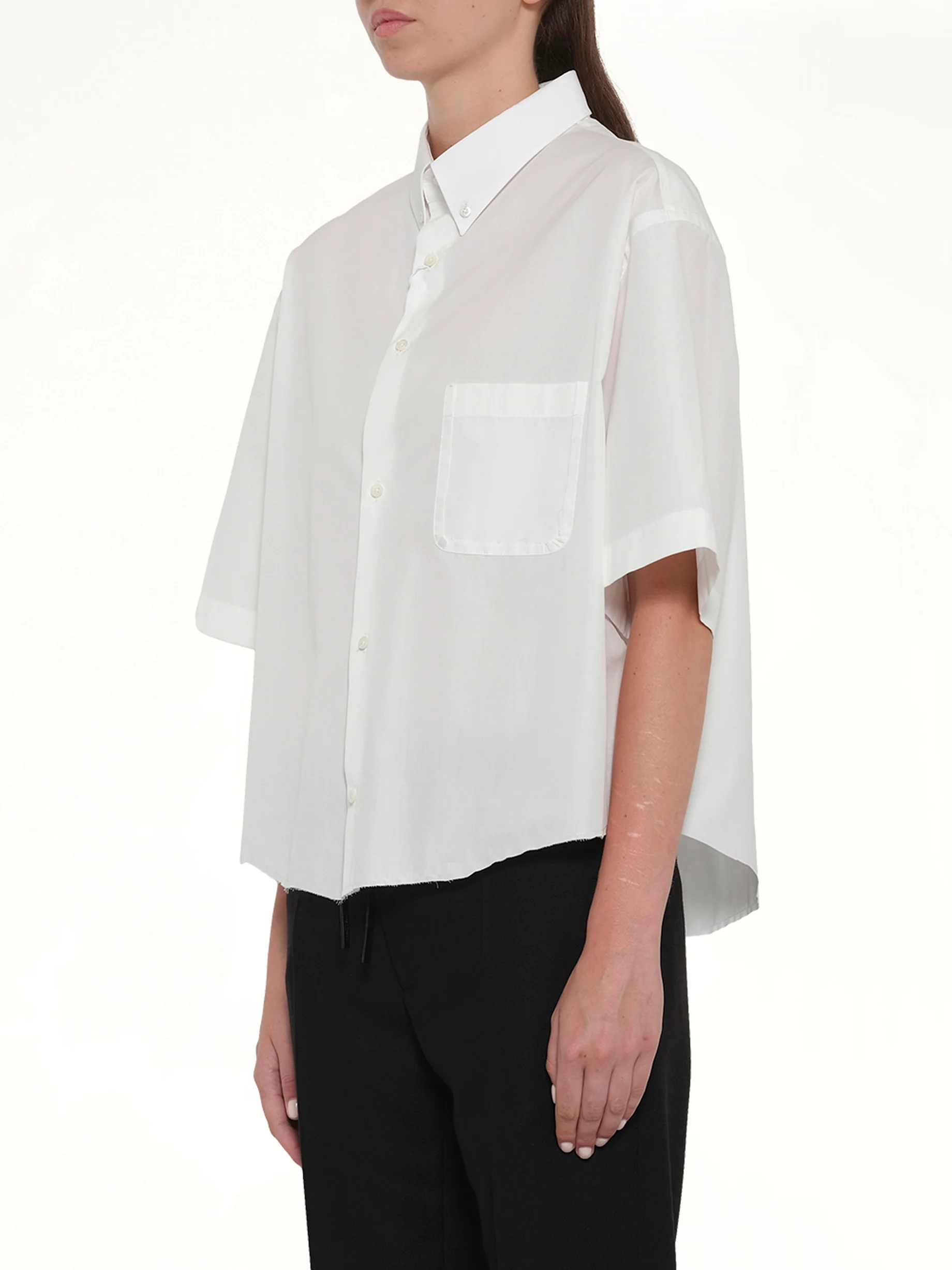Short Sleeve Shirt in Off White - Image 3
