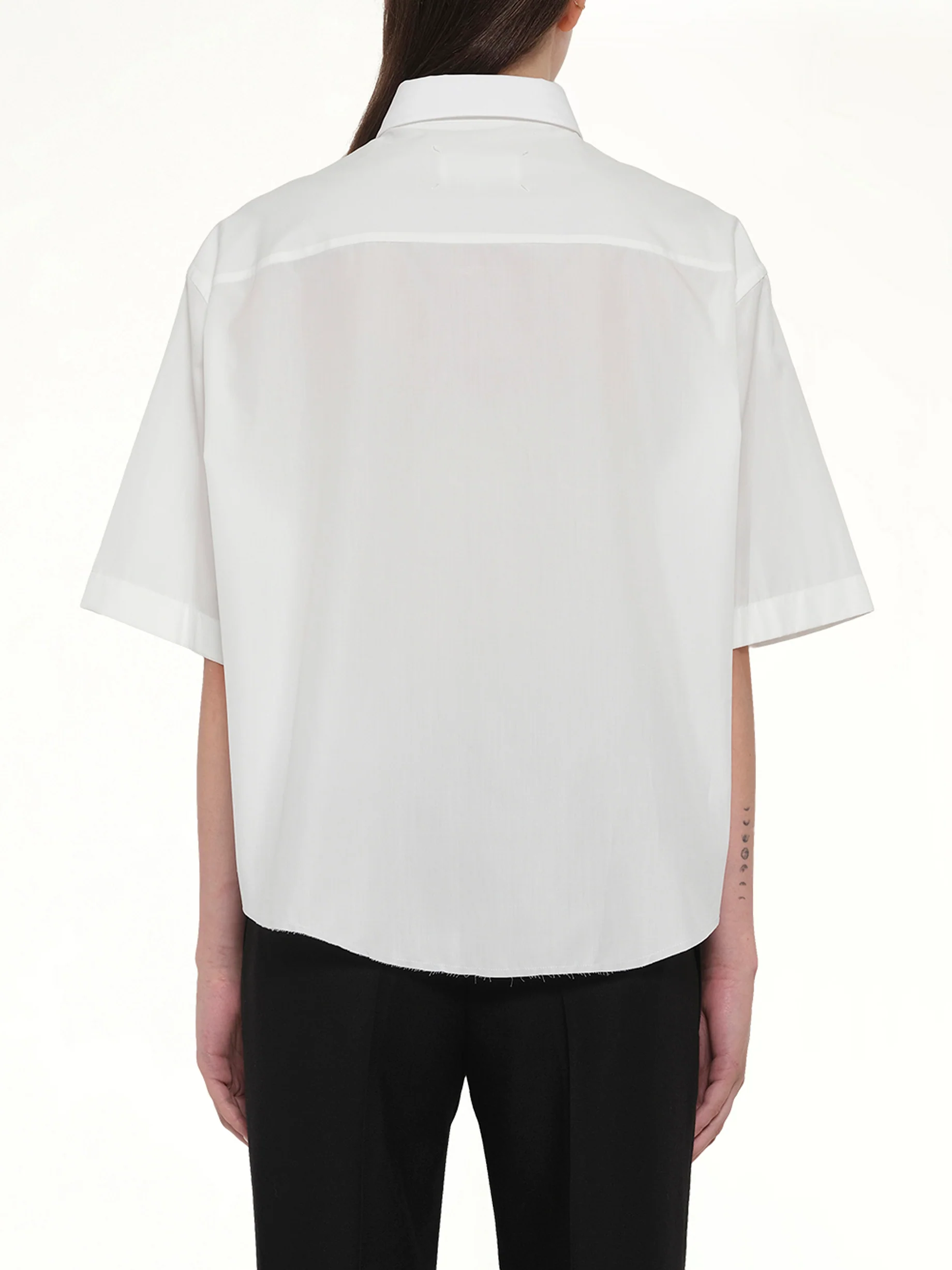 Short Sleeve Shirt in Off White - Image 5