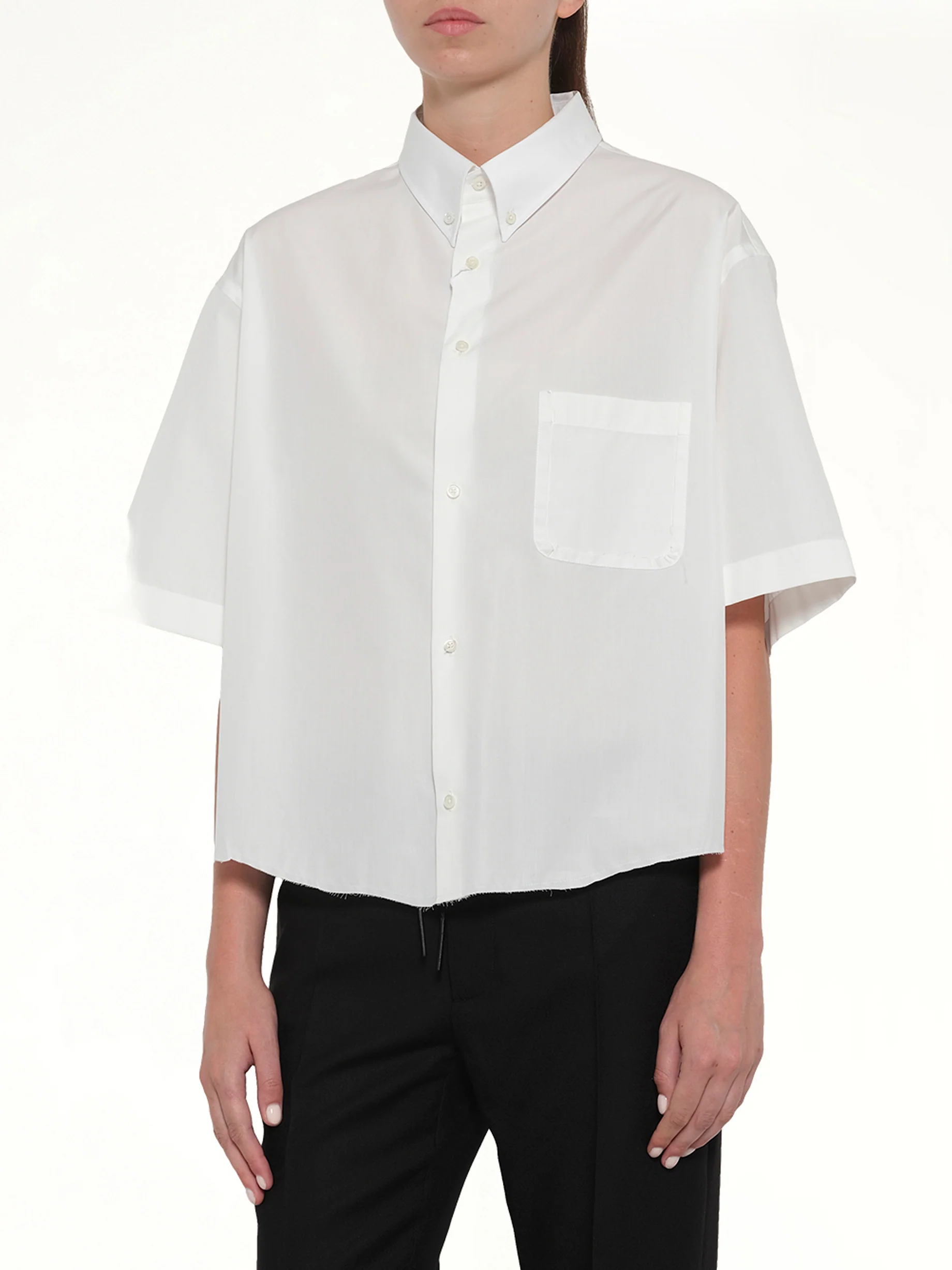 Short Sleeve Shirt in Off White - Image 6