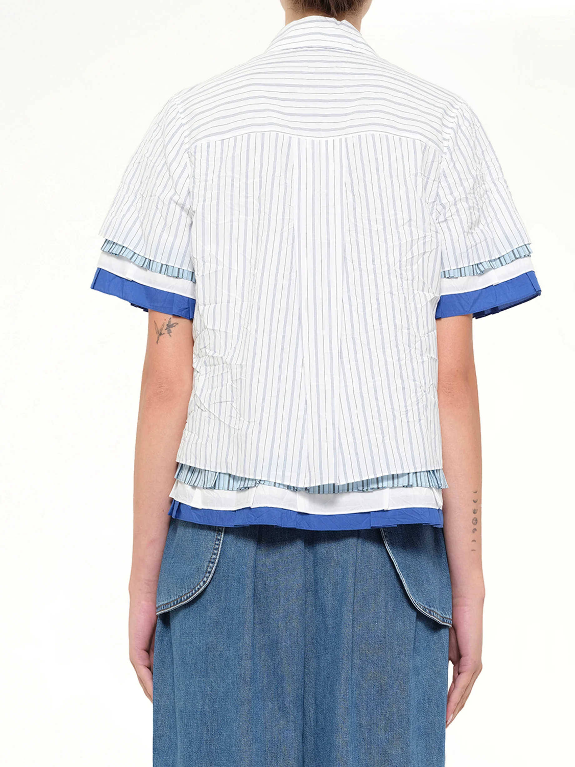 Short Sleeve Shirt in White/Multicolor - Image 5