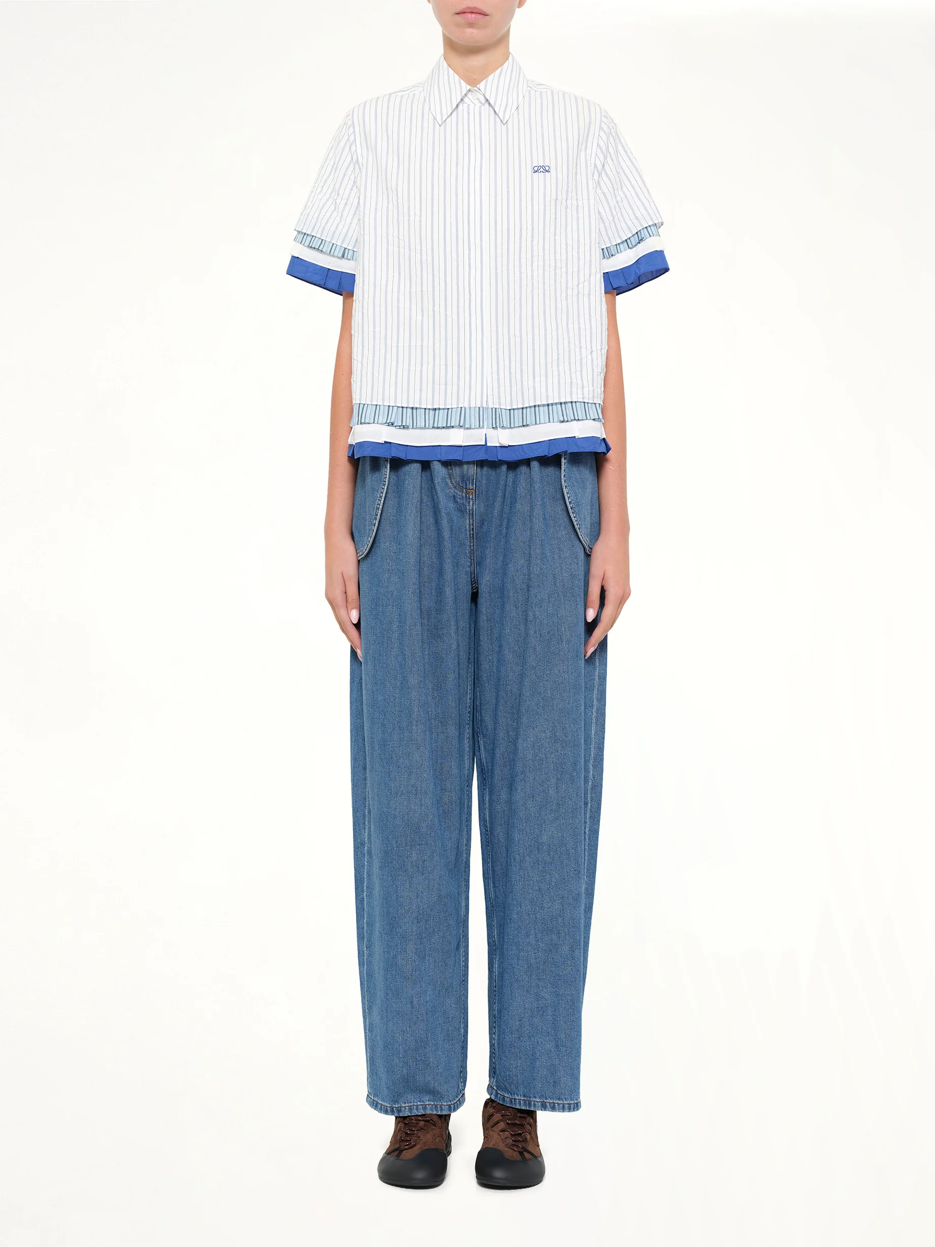 Short Sleeve Shirt in White/Multicolor - Image 7
